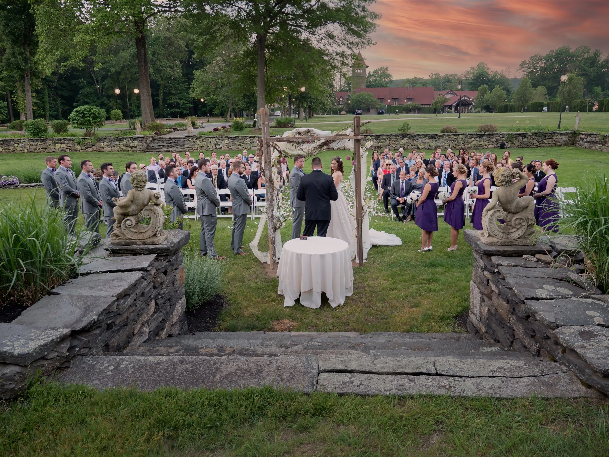 Sunken Garden Ceremony View