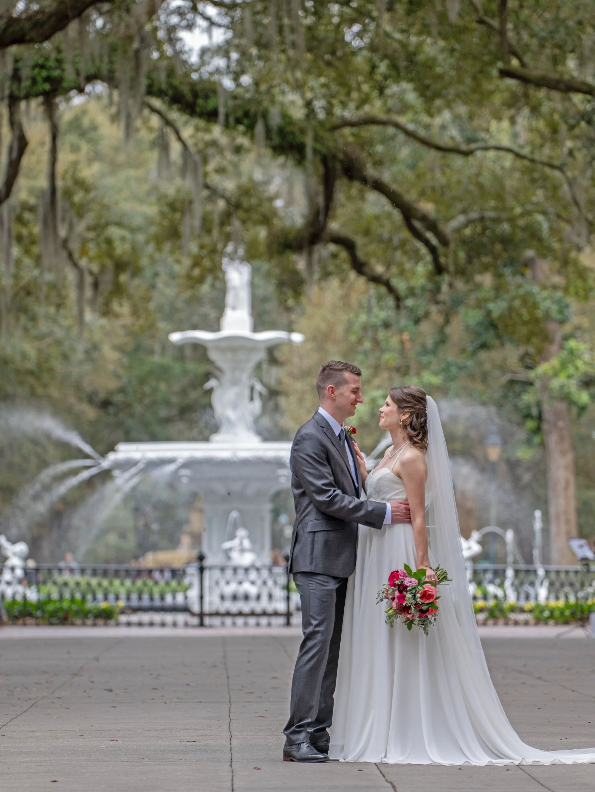 Promenade Portrait at the Fountain