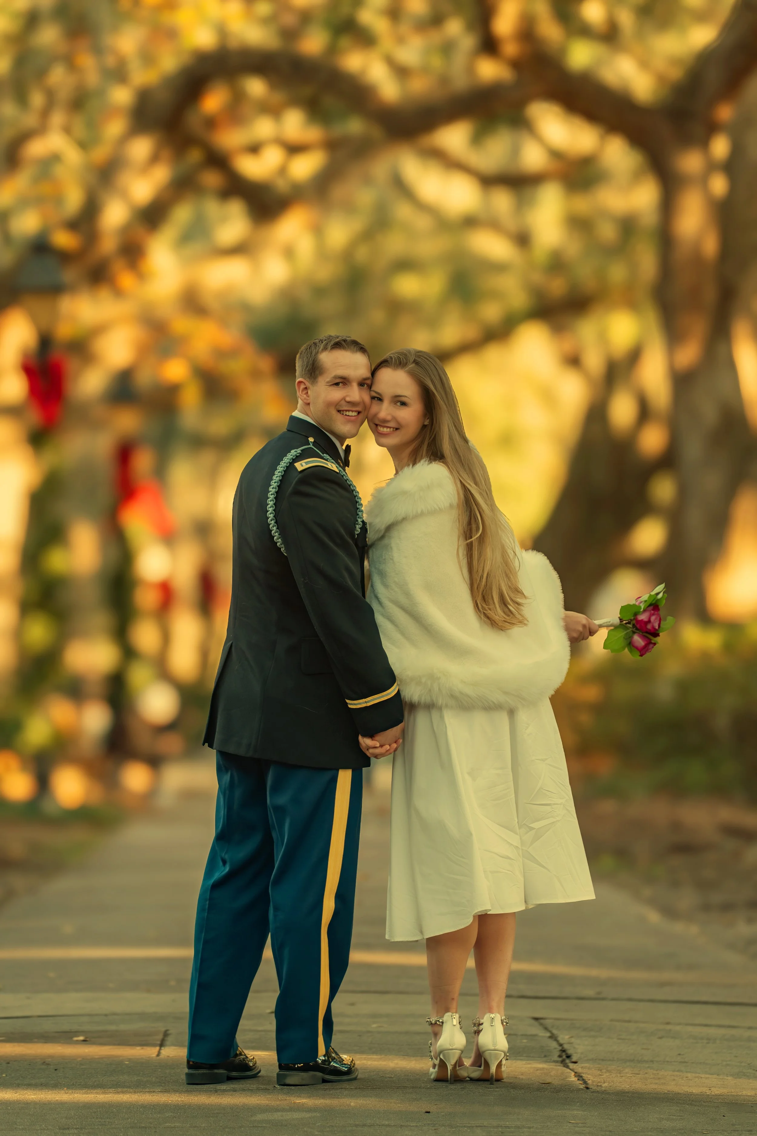 Joyful Glance Over the Shoulder