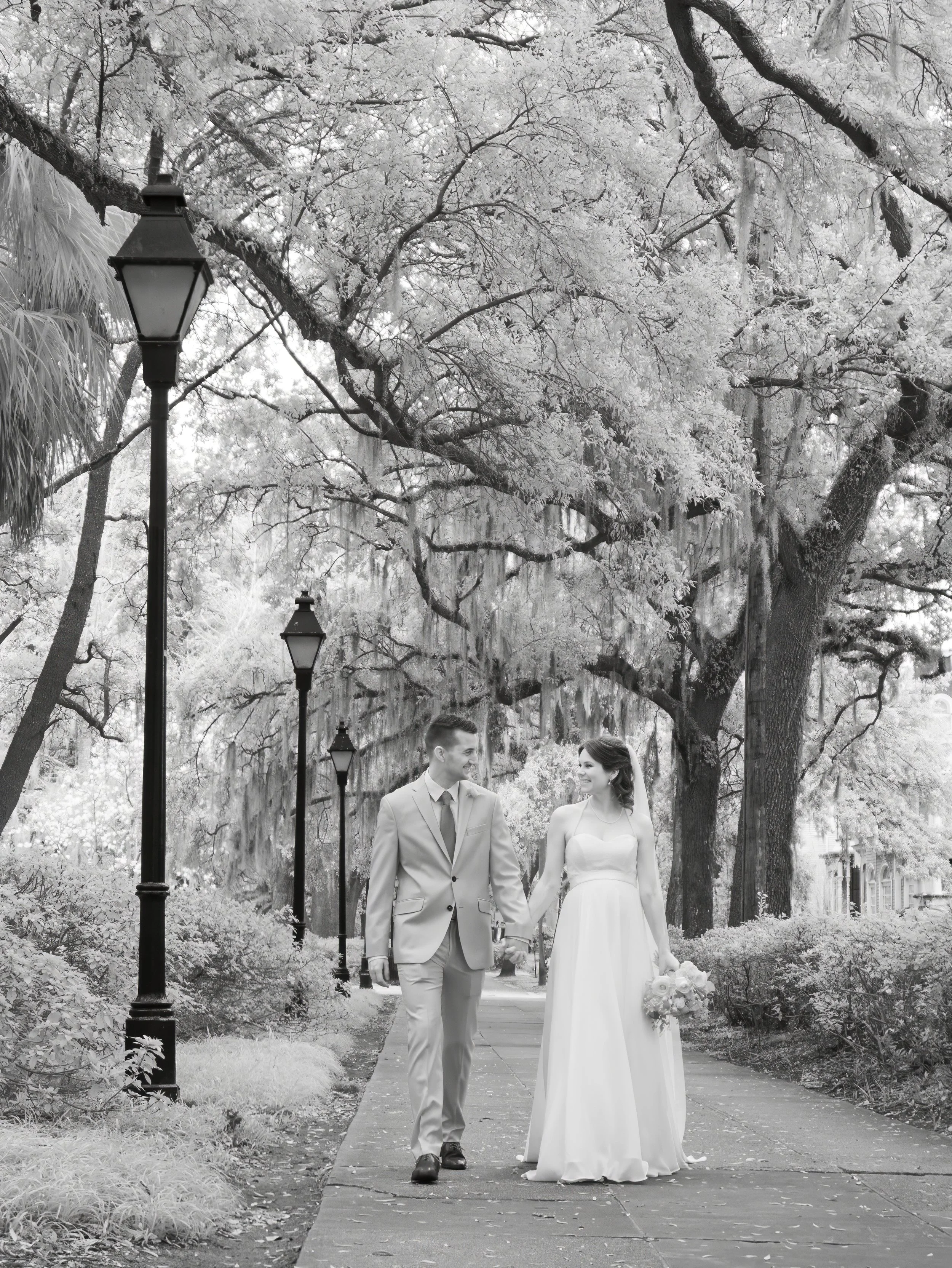 Infrared Fine Art in Forsyth Park