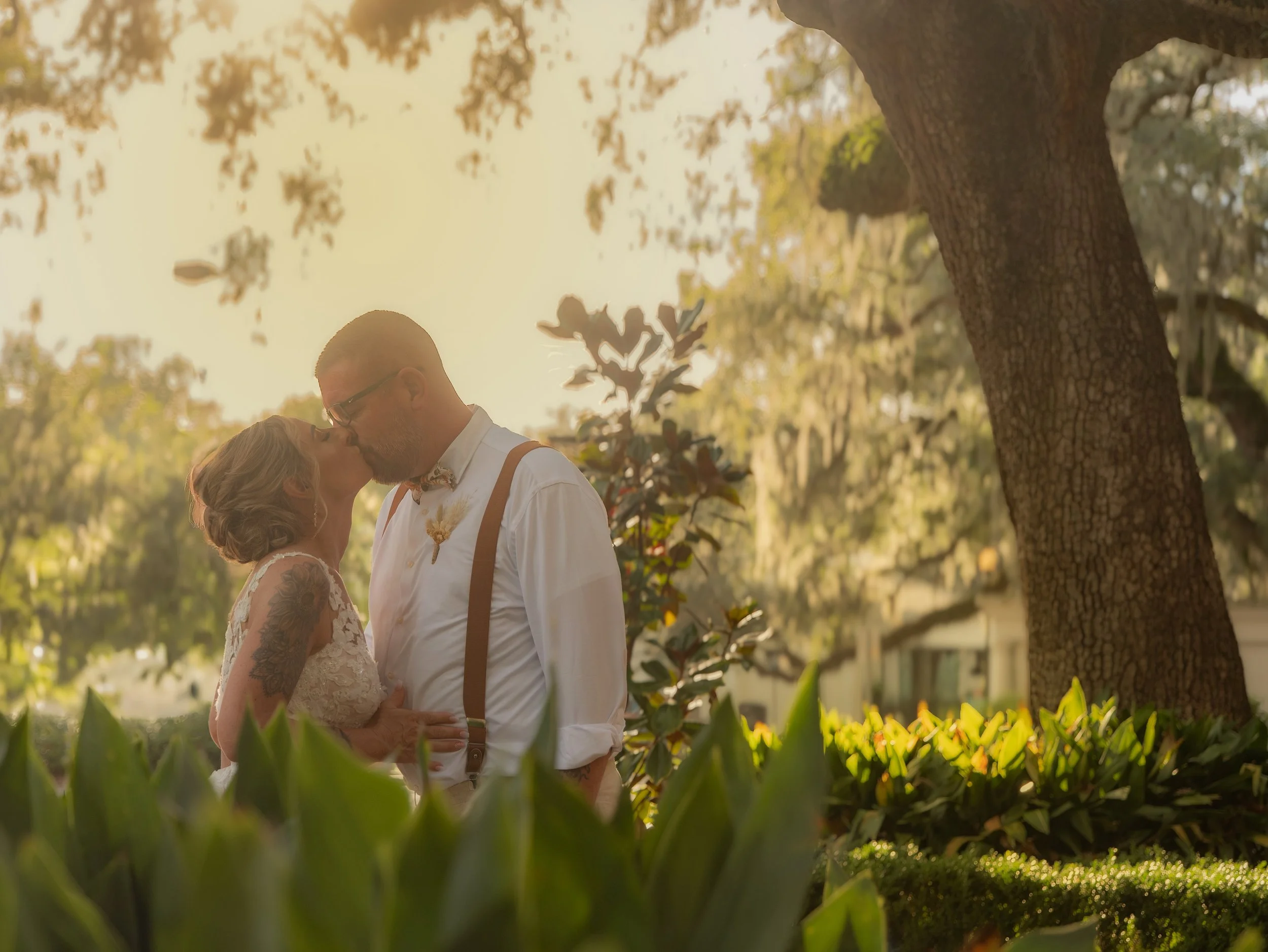 Sunset Kiss in Forsyth Park