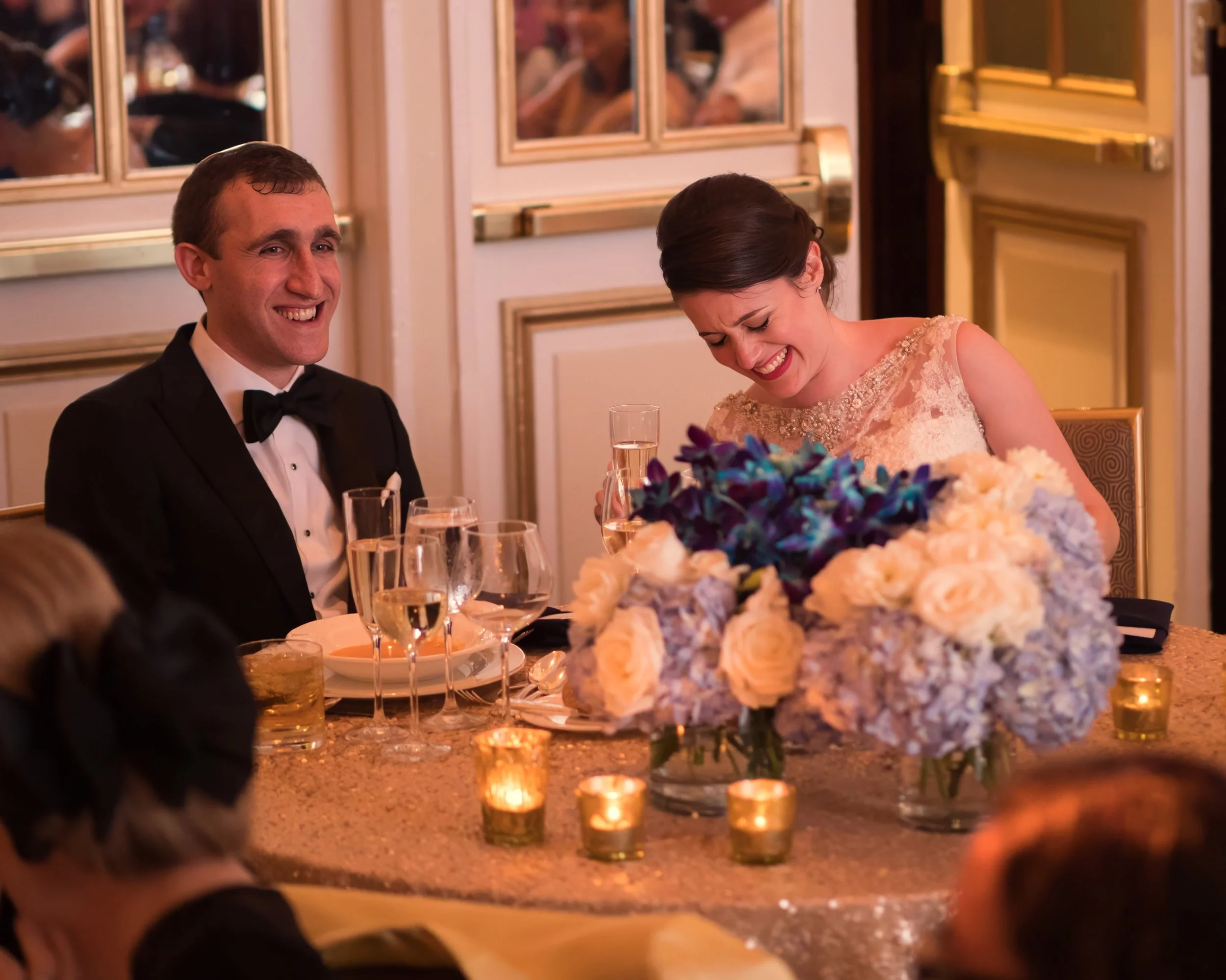 Laughter During Wedding Toast