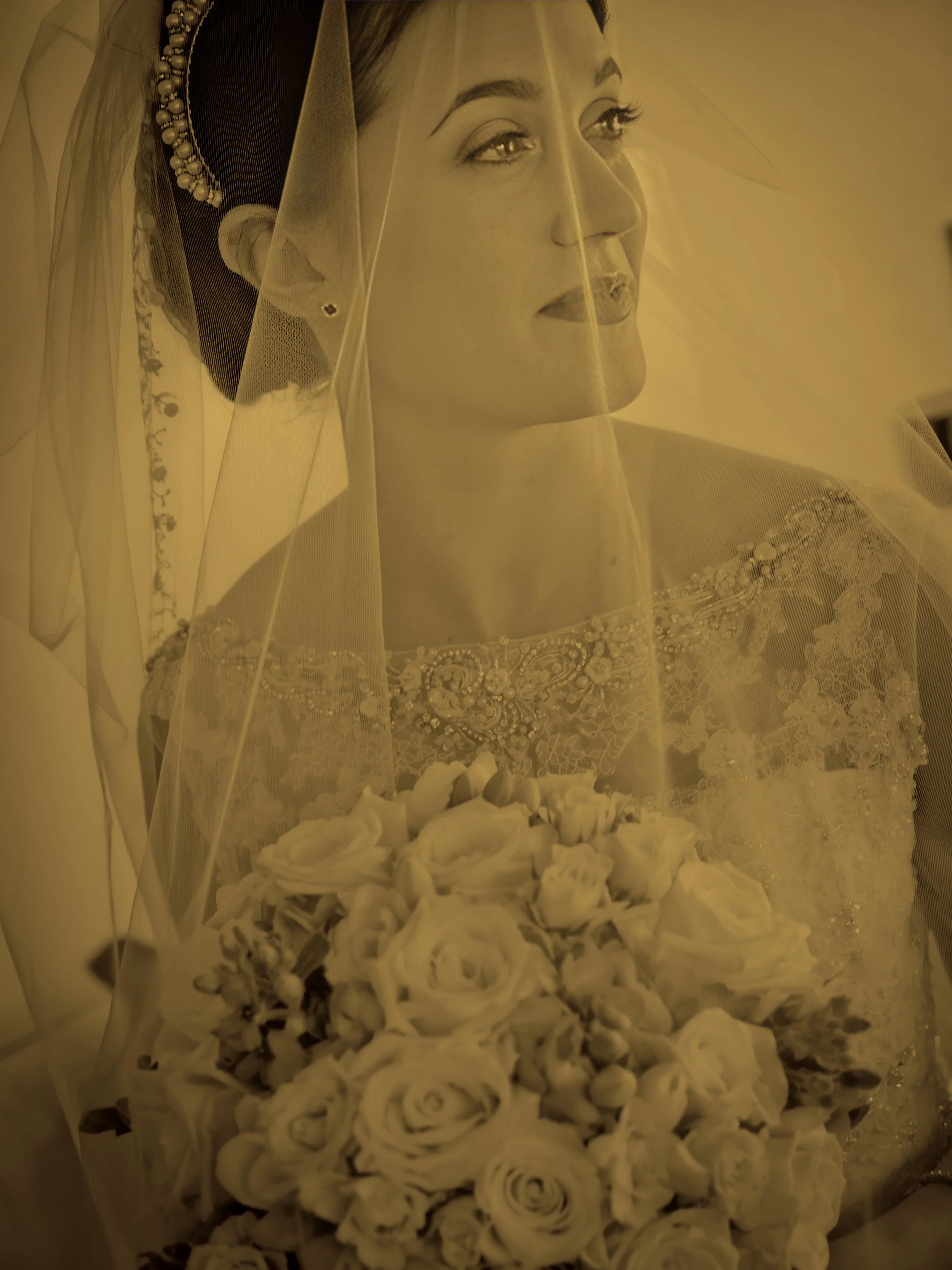 Fine Art Bridal Portrait in Suite