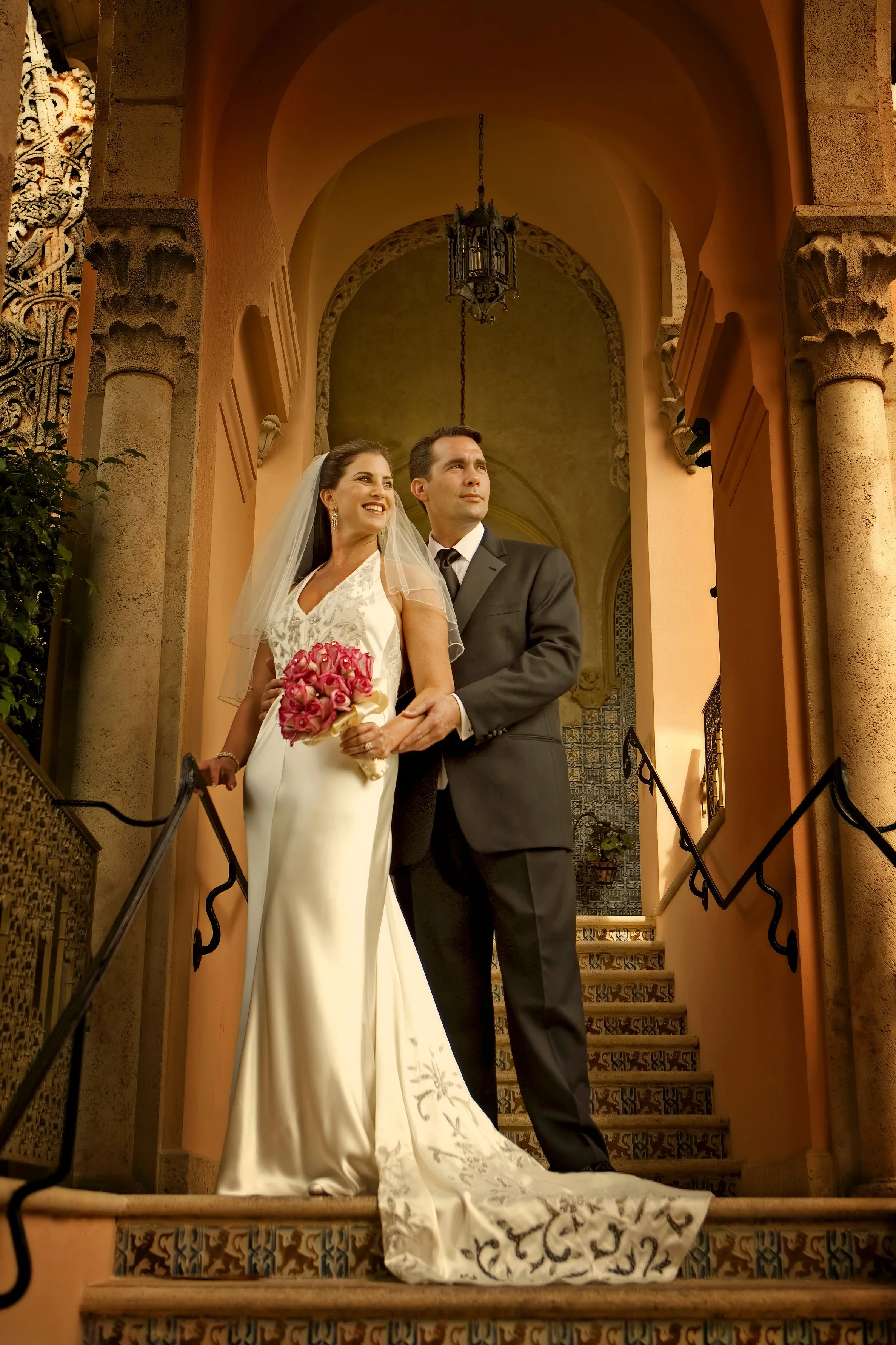 Grand Staircase Portrait at Mar-a-Lago