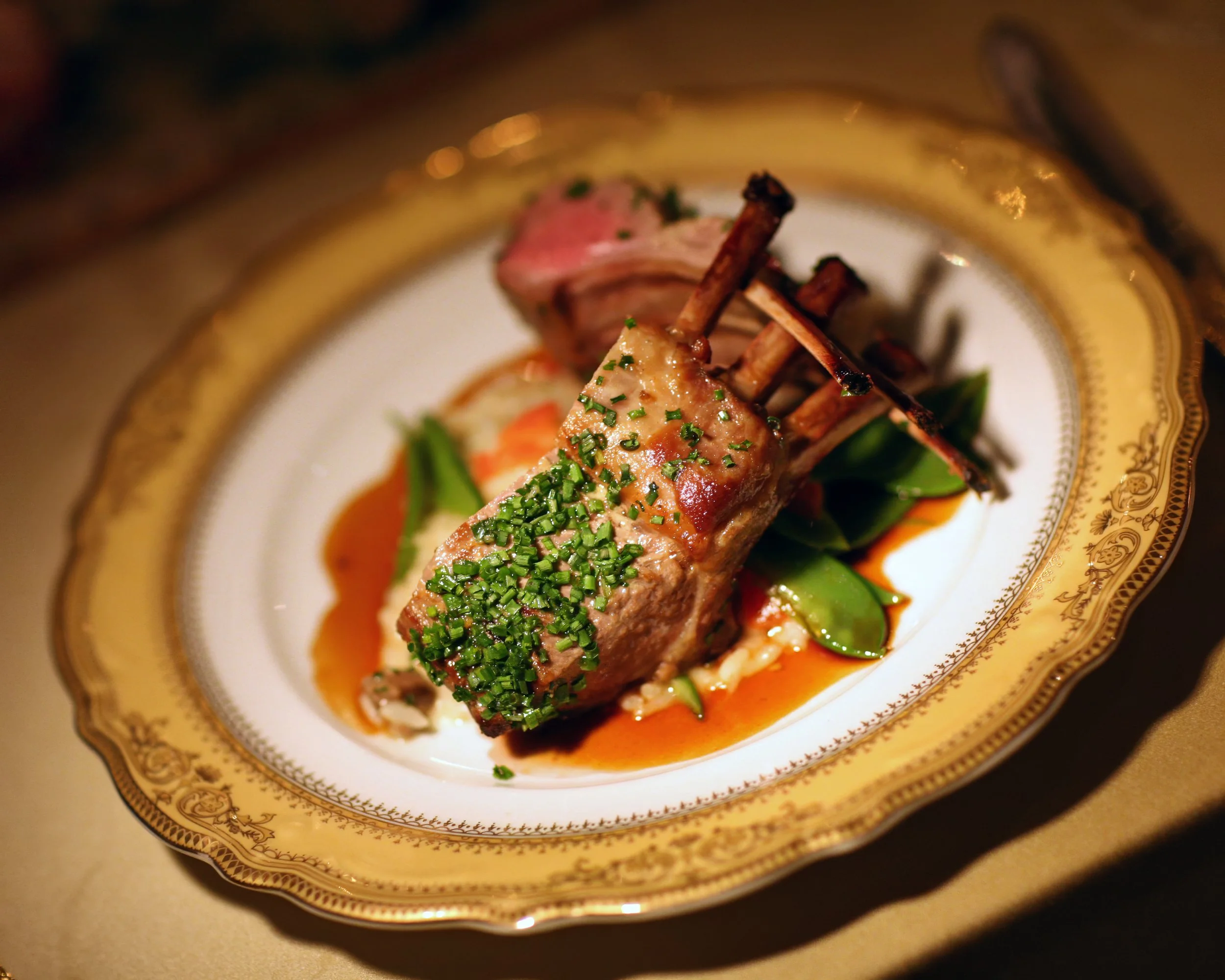 Mar-a-Lago Wedding Cuisine Lamb Chops