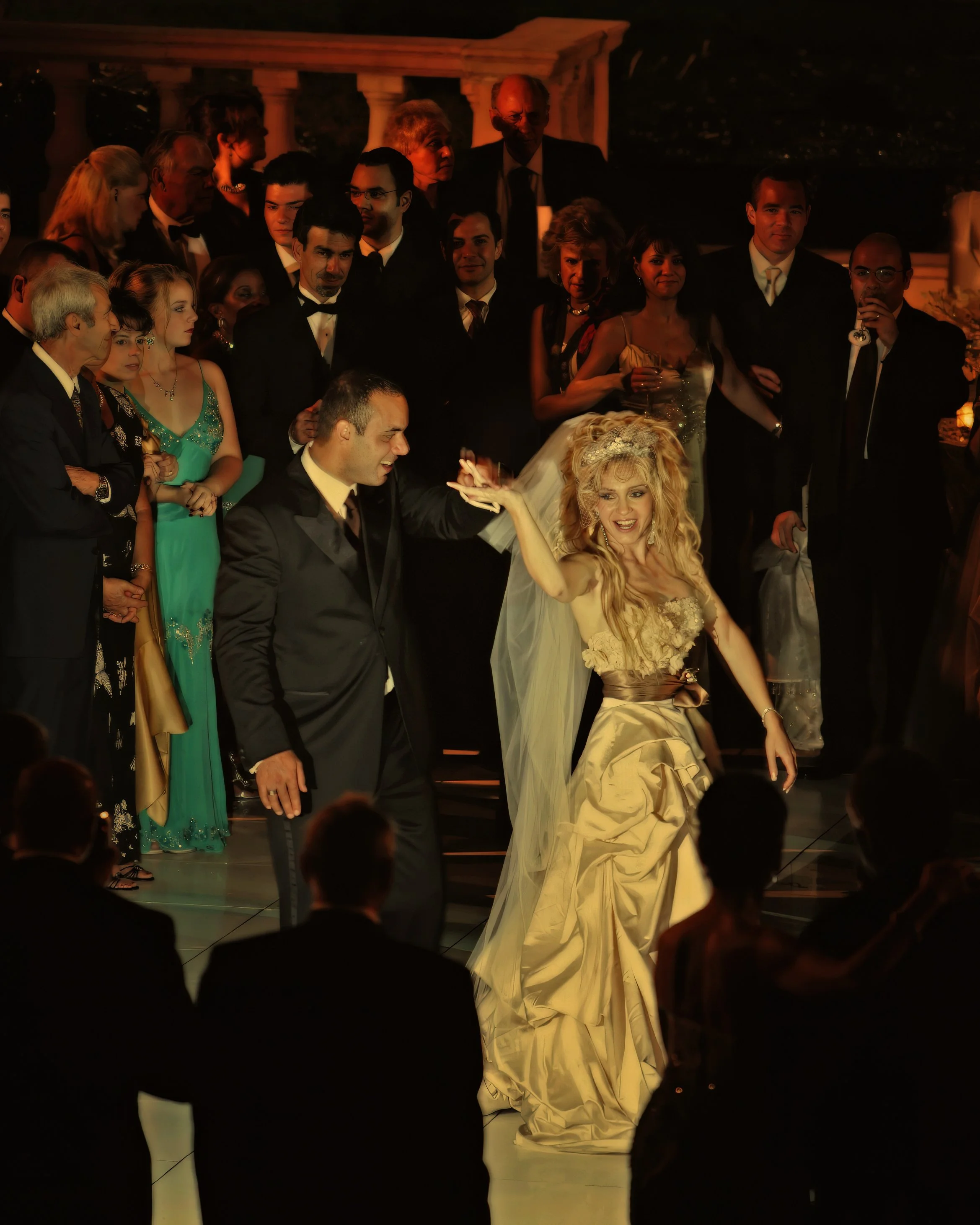 First Dance Spin during a wedding reception at the Ringling Museum  