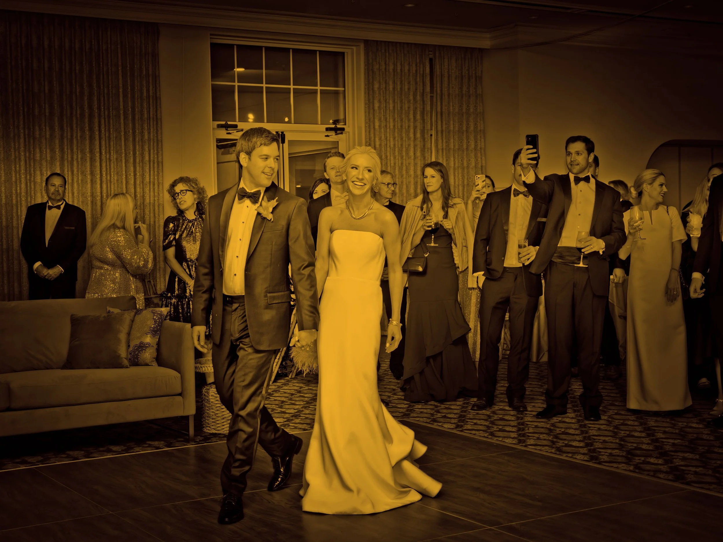 Bride and Groom’s Grand Reception Entrance at Pinehurst Resort