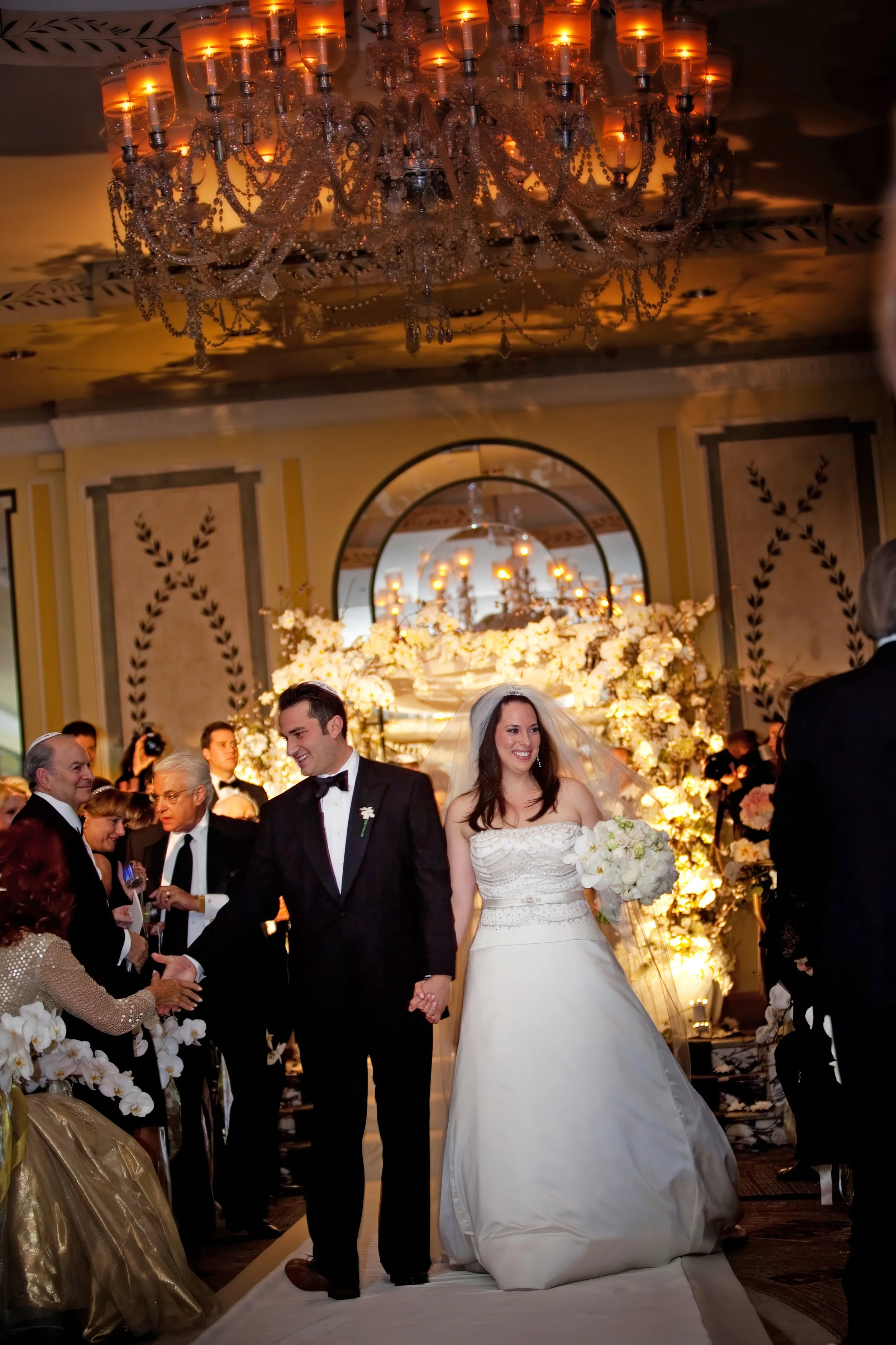 Bride and Groom Recessional at The Pierre Hotel