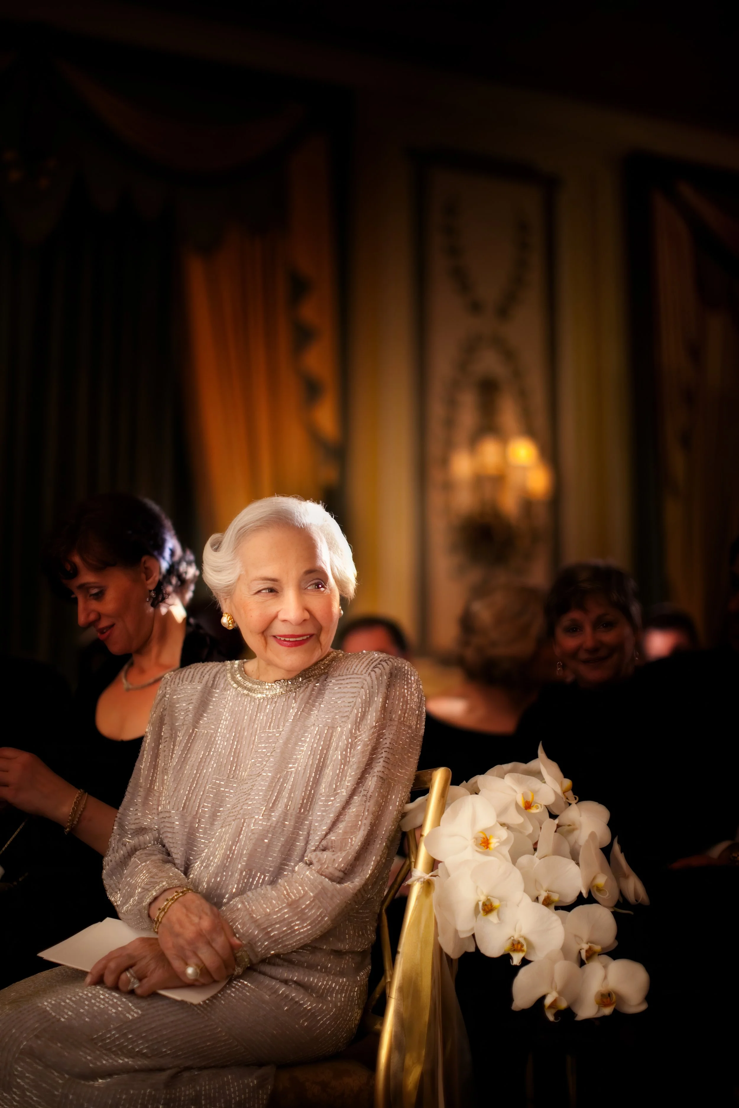 Grandmother Portrait During Wedding Ceremony