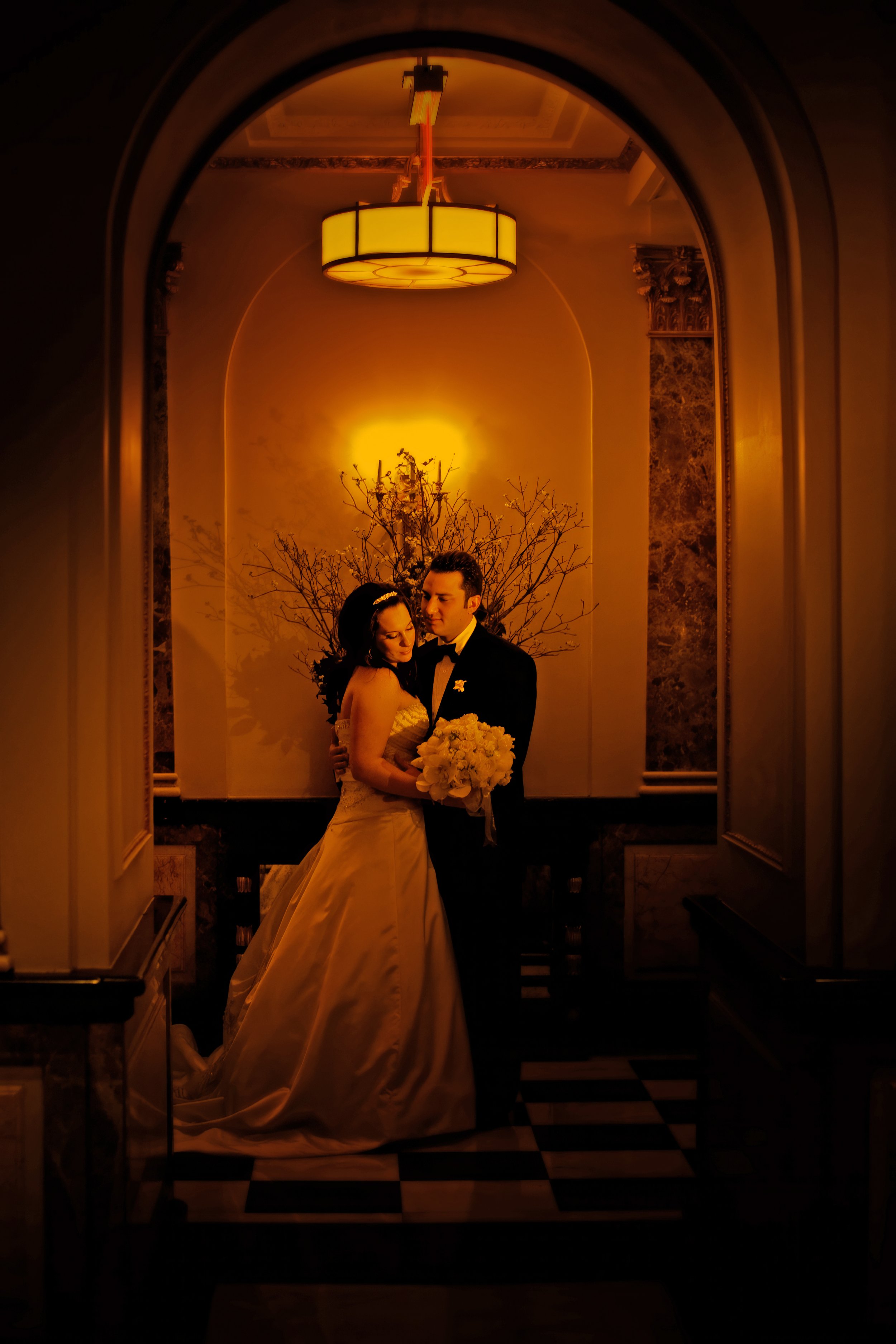 Romantic Portrait in The Pierre Hotel Foyer
