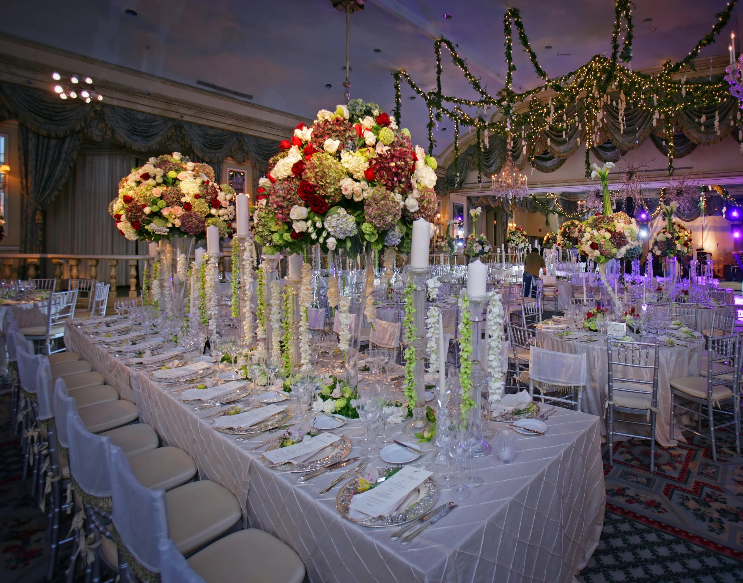 Elegant Grand Ballroom Wedding Decor