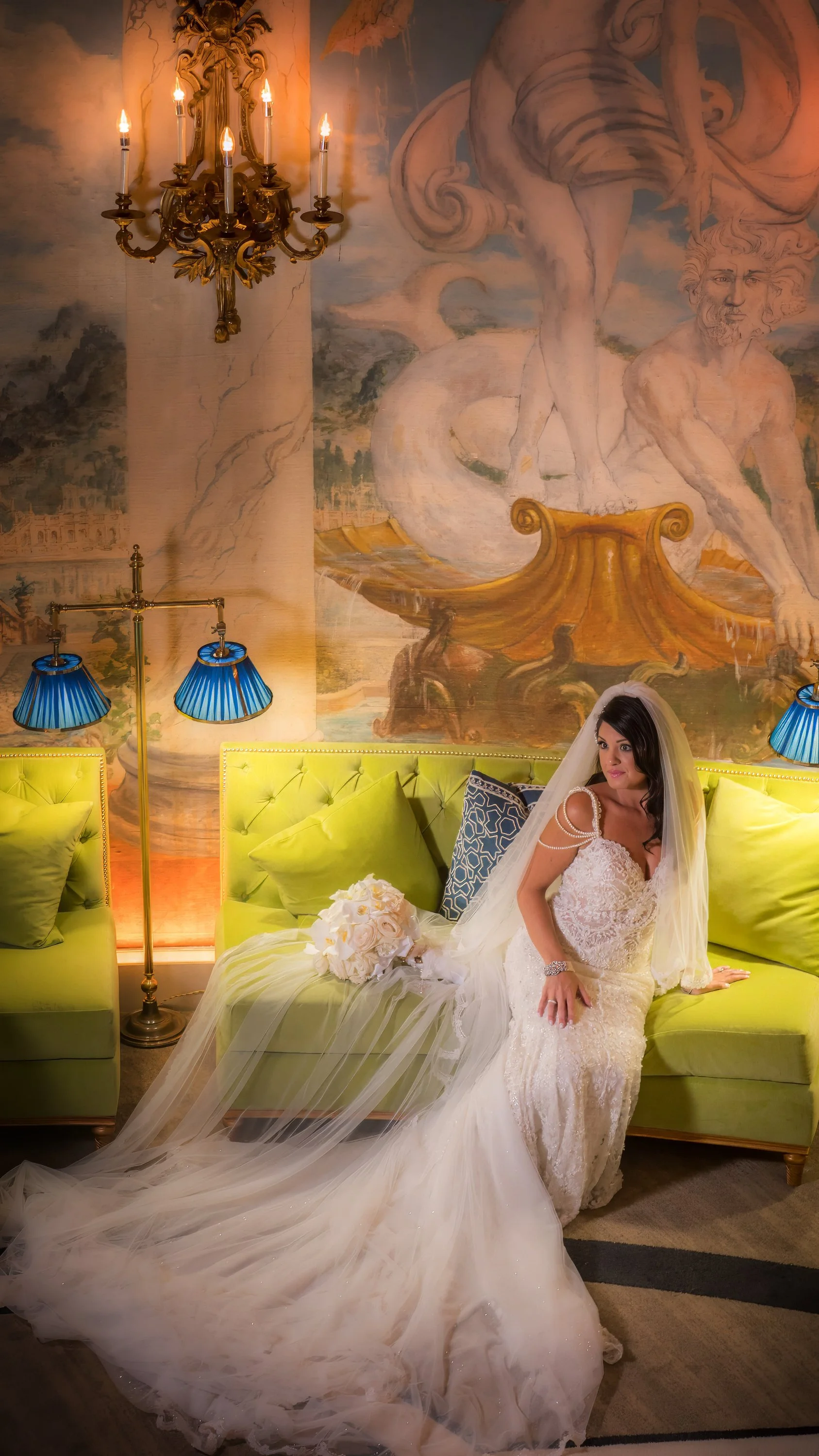Bridal Portrait in Rotunda Room