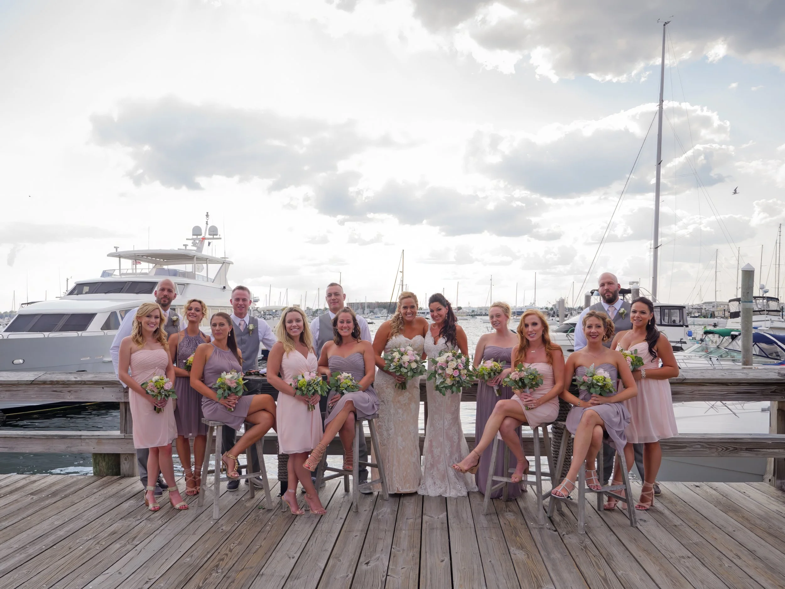 Wedding Party Group Portrait at The Bohlin