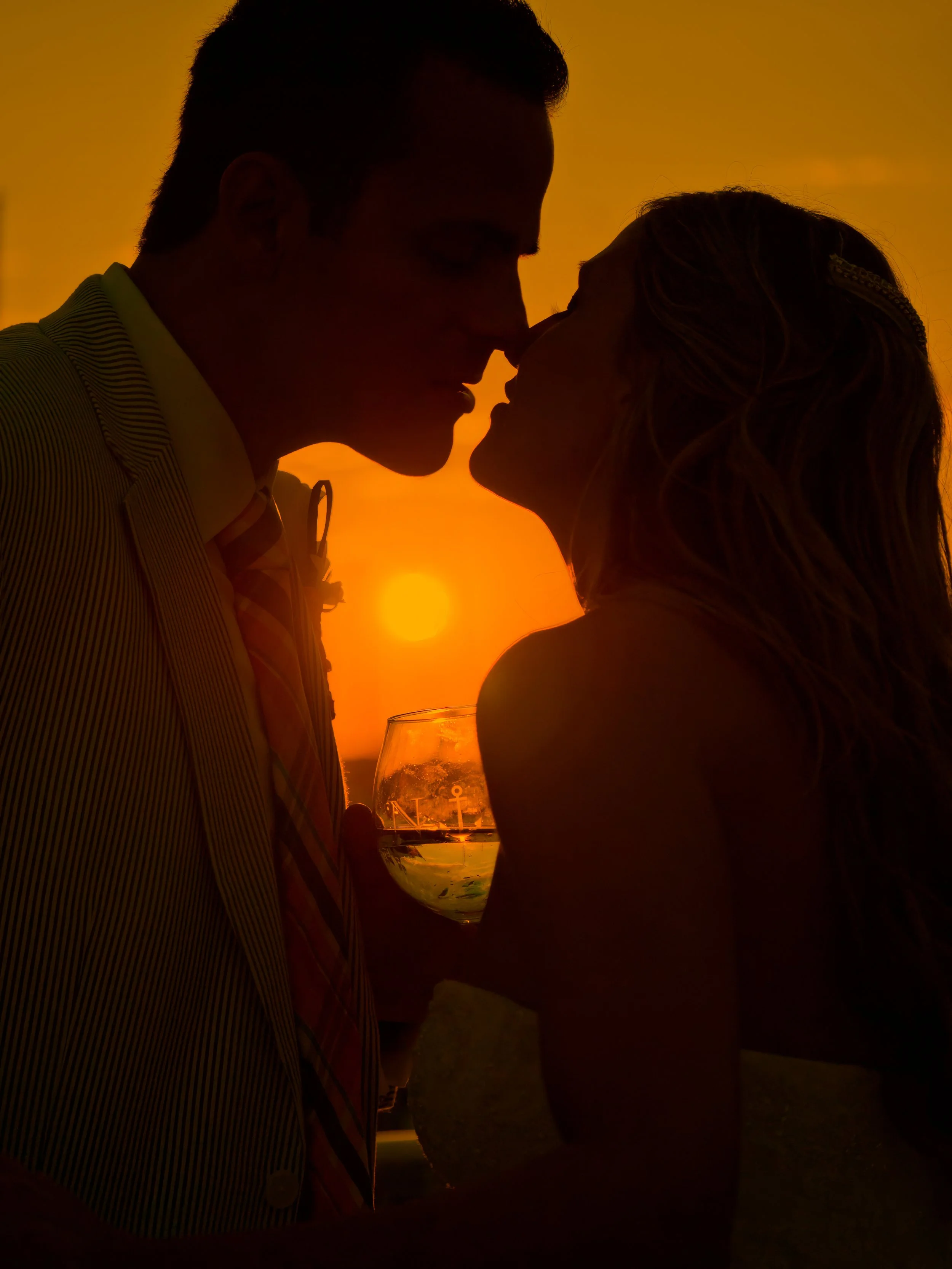Sunset Silhouette Romance at Newport Yachting Center