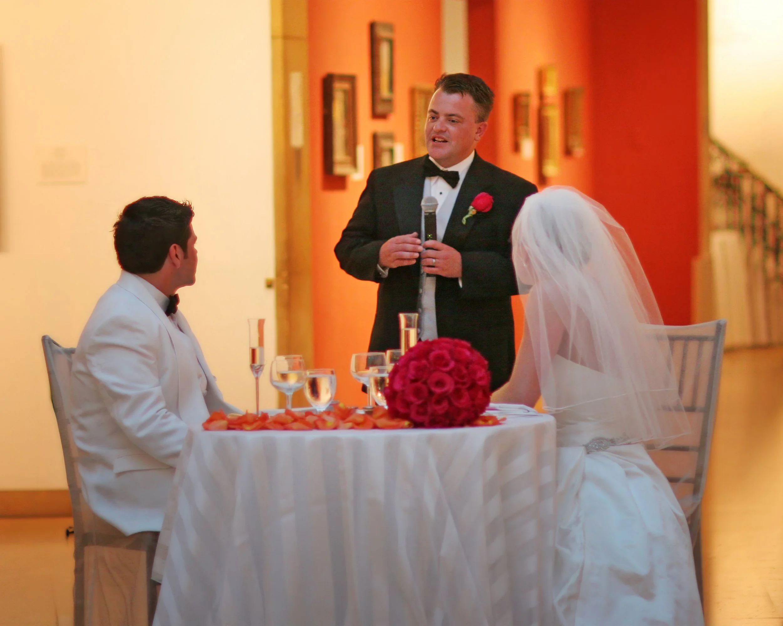 Best Man Toast at Wadsworth Atheneum Wedding
