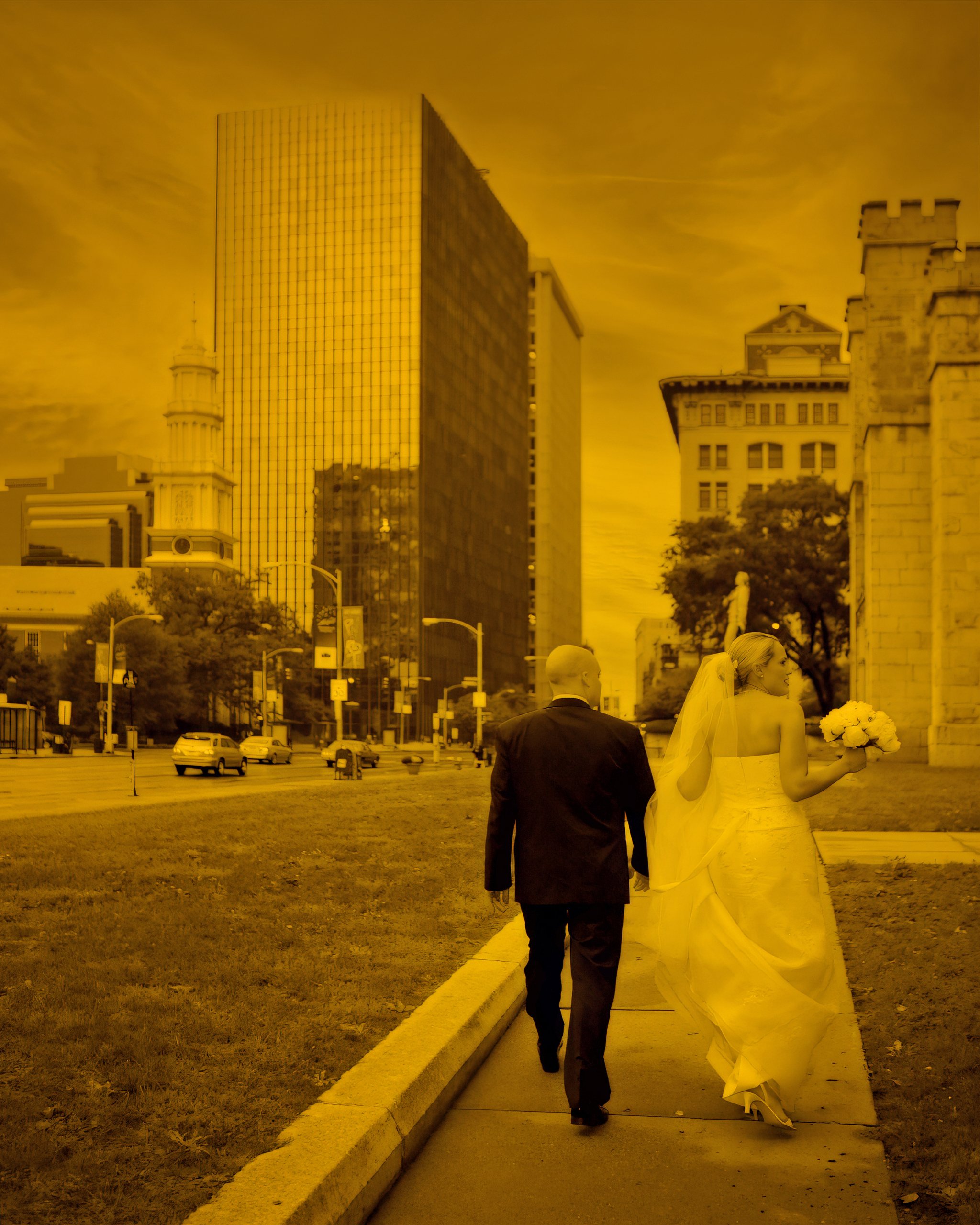 Downtown Hartford Wedding Portrait