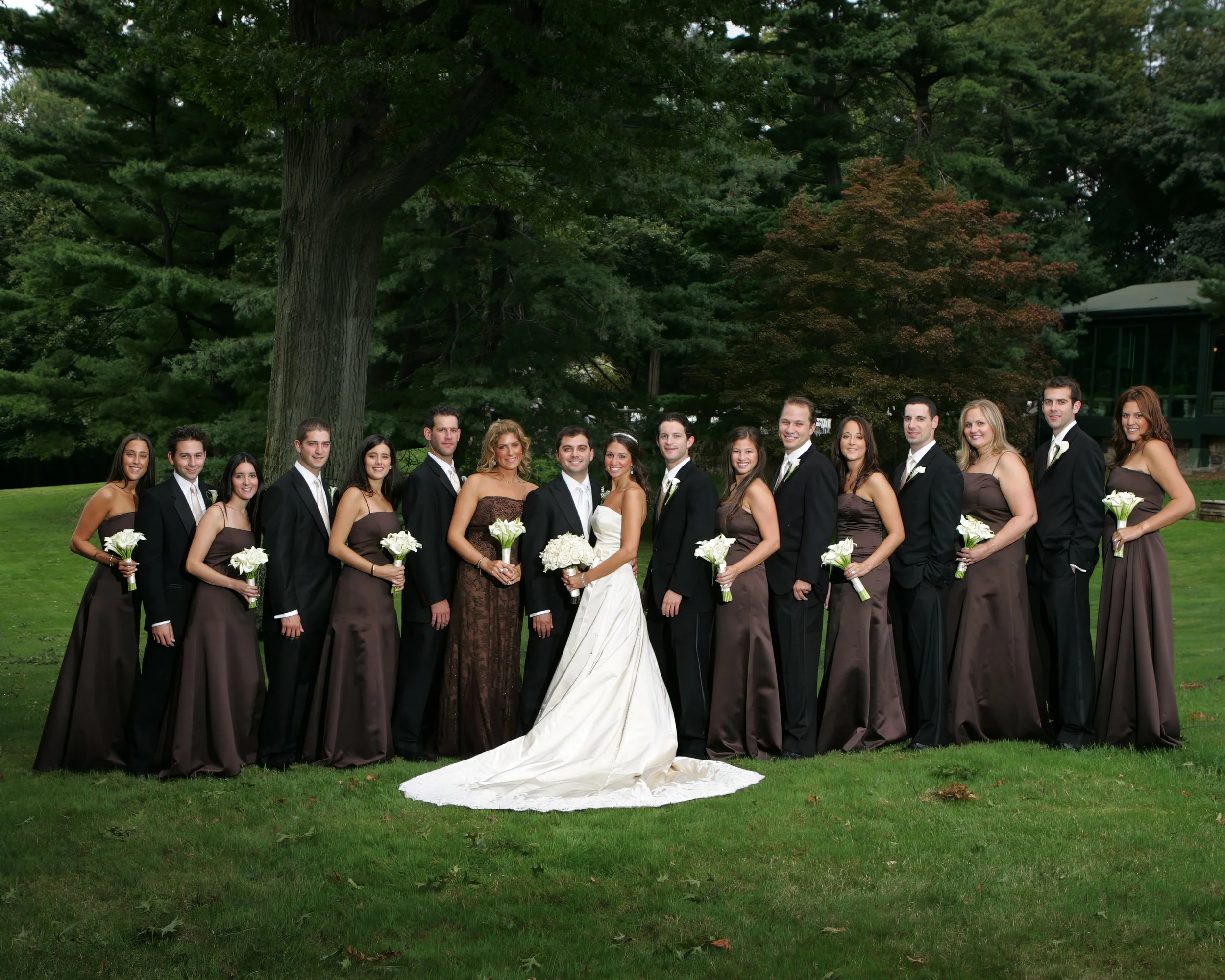 Bridal Party Portrait at Tappan Hill
