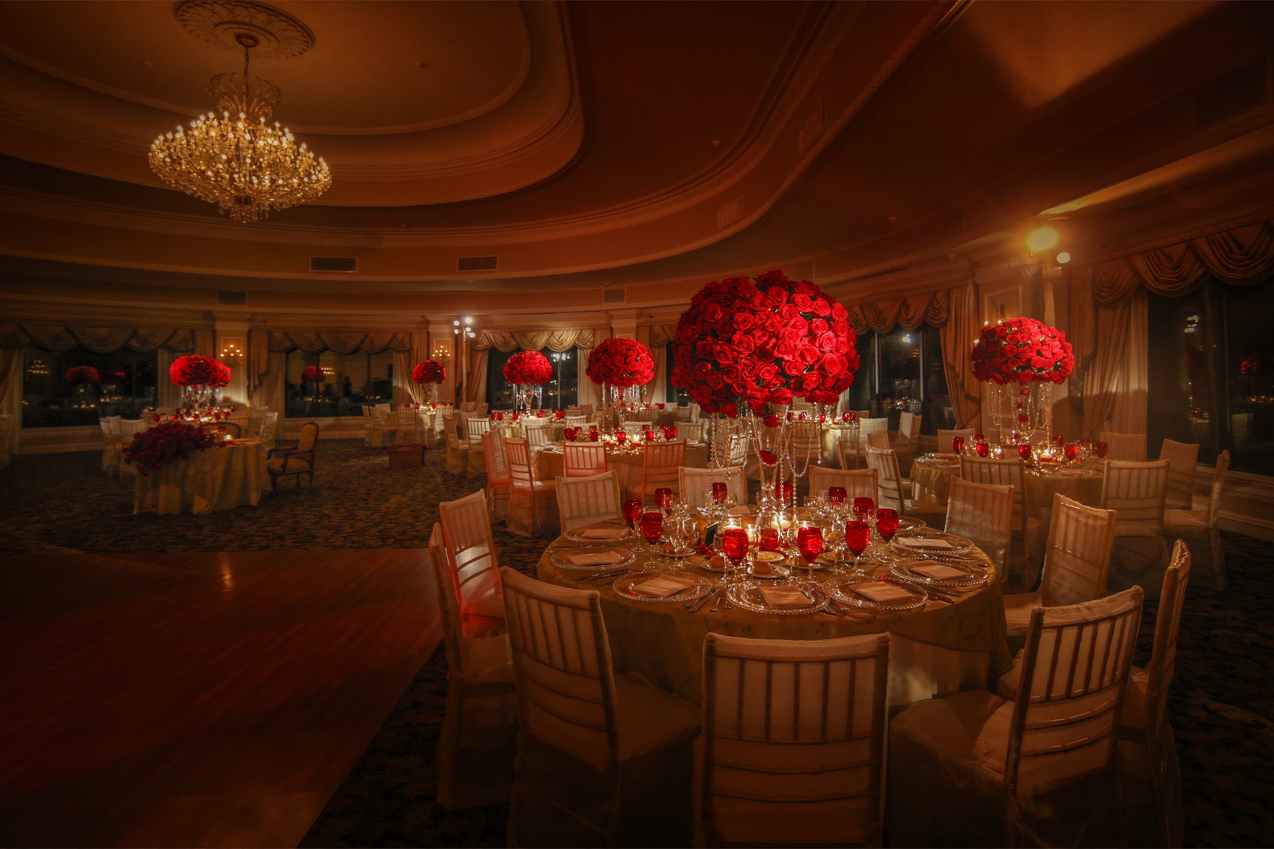 Oheka Castle Ballroom Wedding Reception Decor