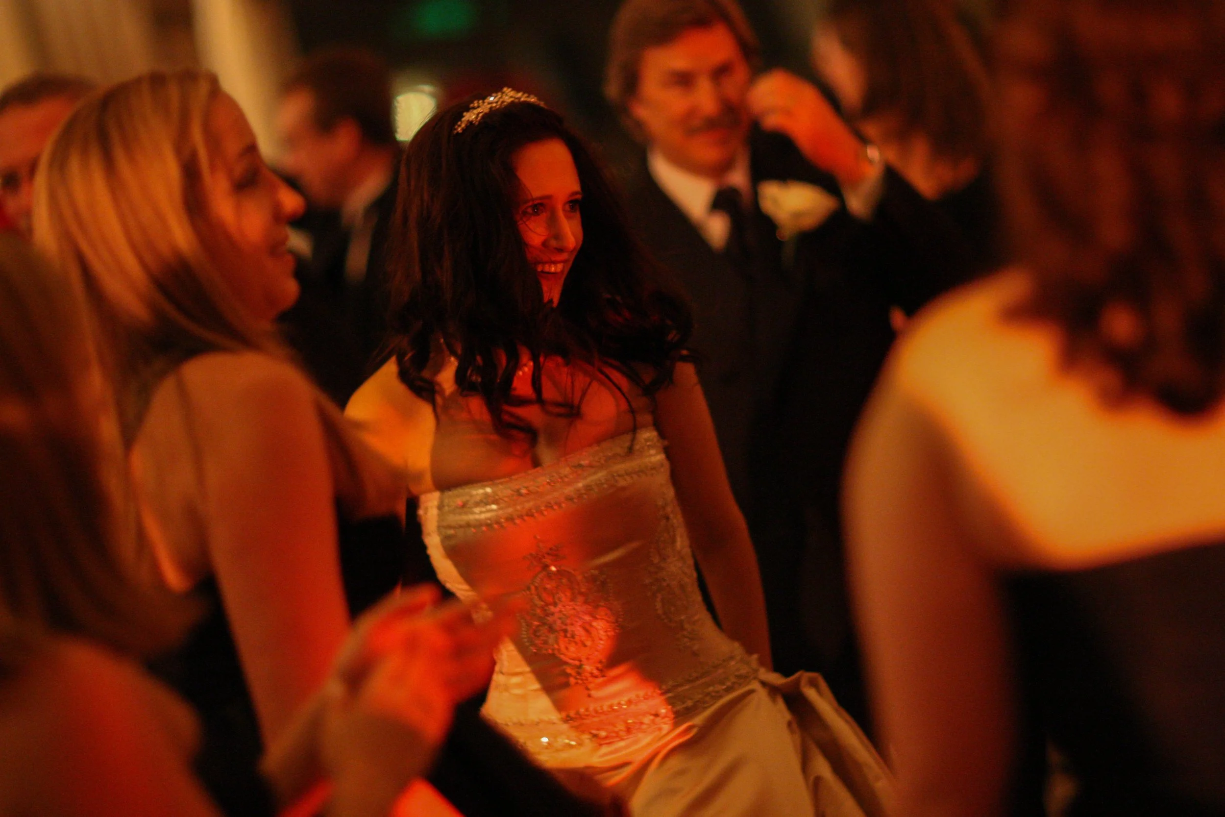 Bride Dancing with Friends at Oheka Castle