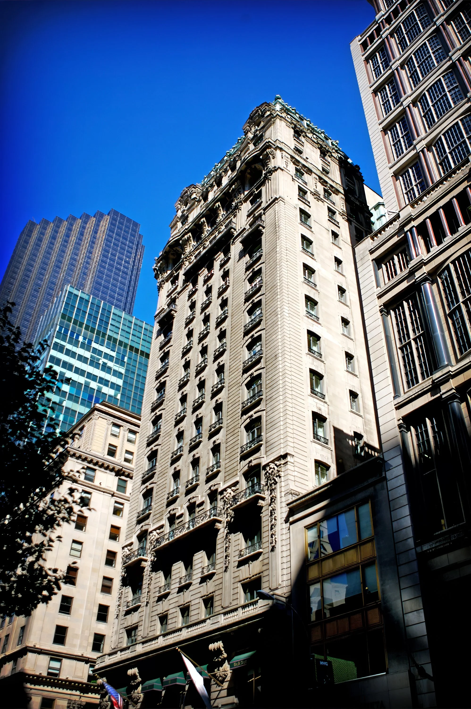 Grand Facade of The St. Regis New York on Fifth Avenue