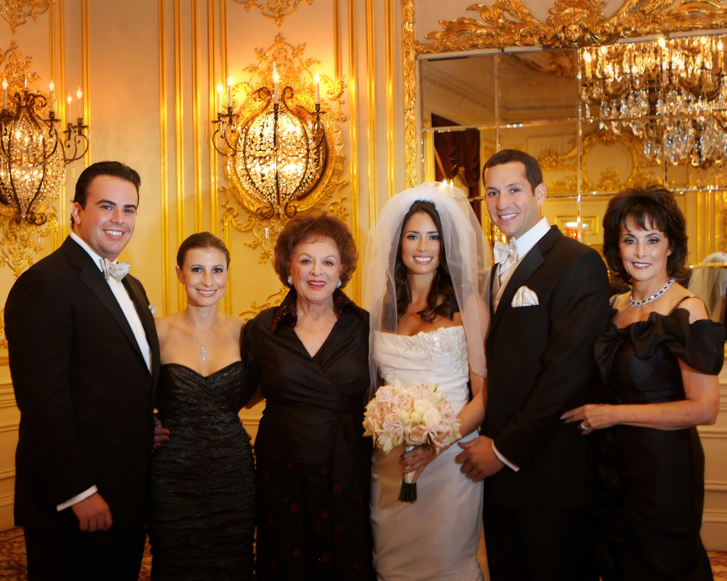 Formal Family Portrait in a St. Regis New York Salon