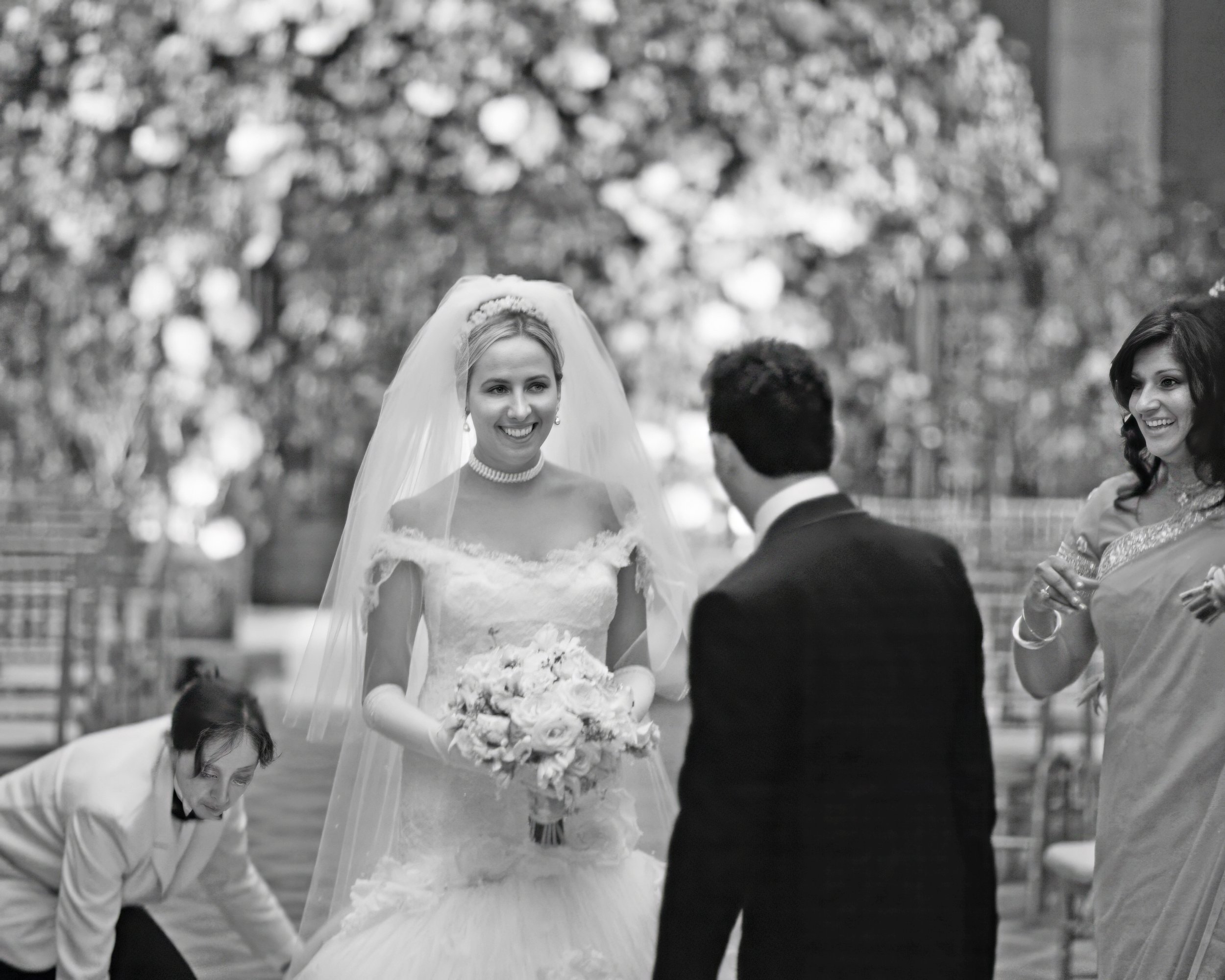 Joyful First Look at Chuppah 48 Wall Street Wedding NYC