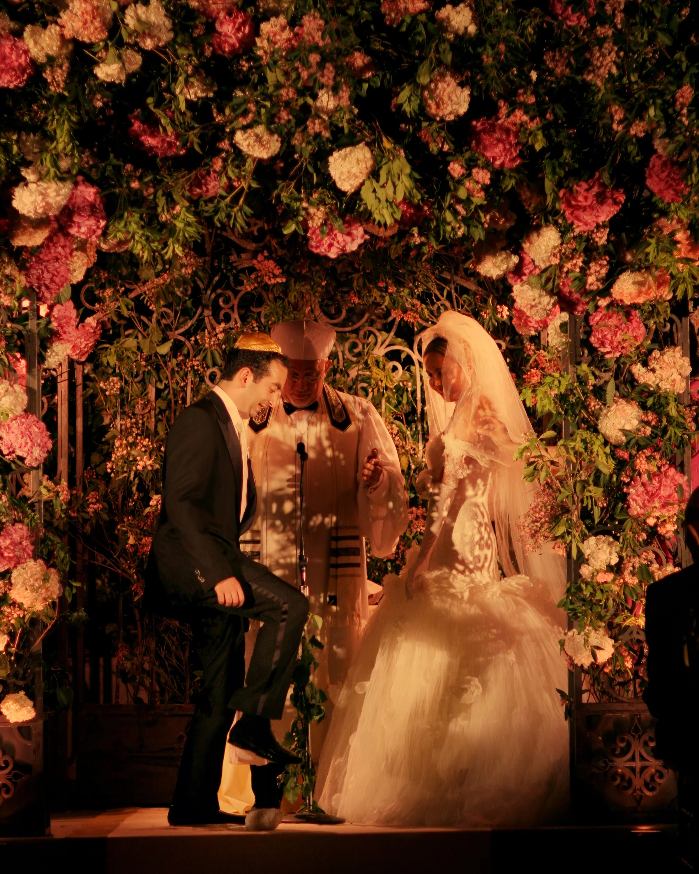 Groom Breaks Glass at 48 Wall Street Wedding Ceremony NYC