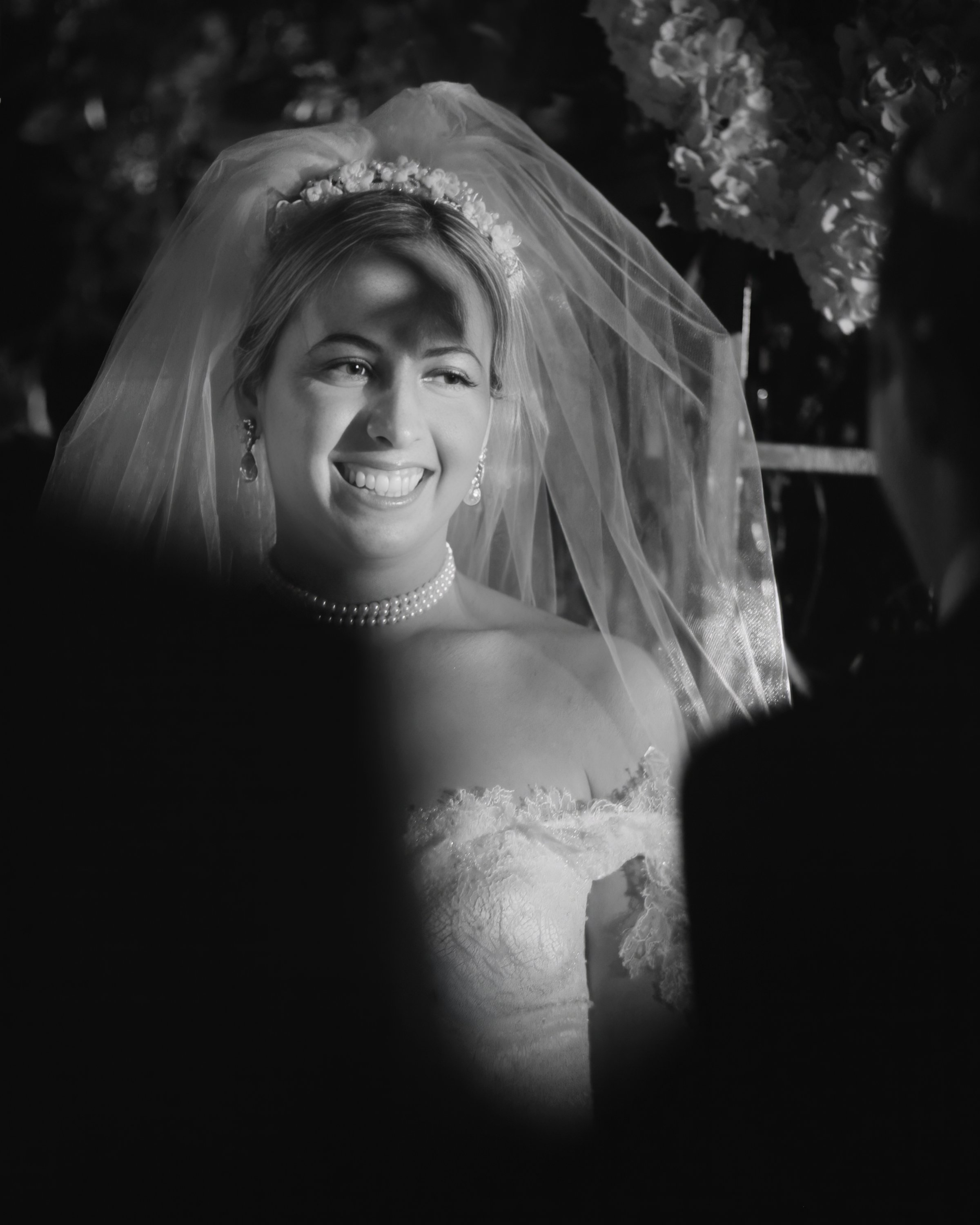 Bride's Joyful Expression 48 Wall Street Wedding NYC