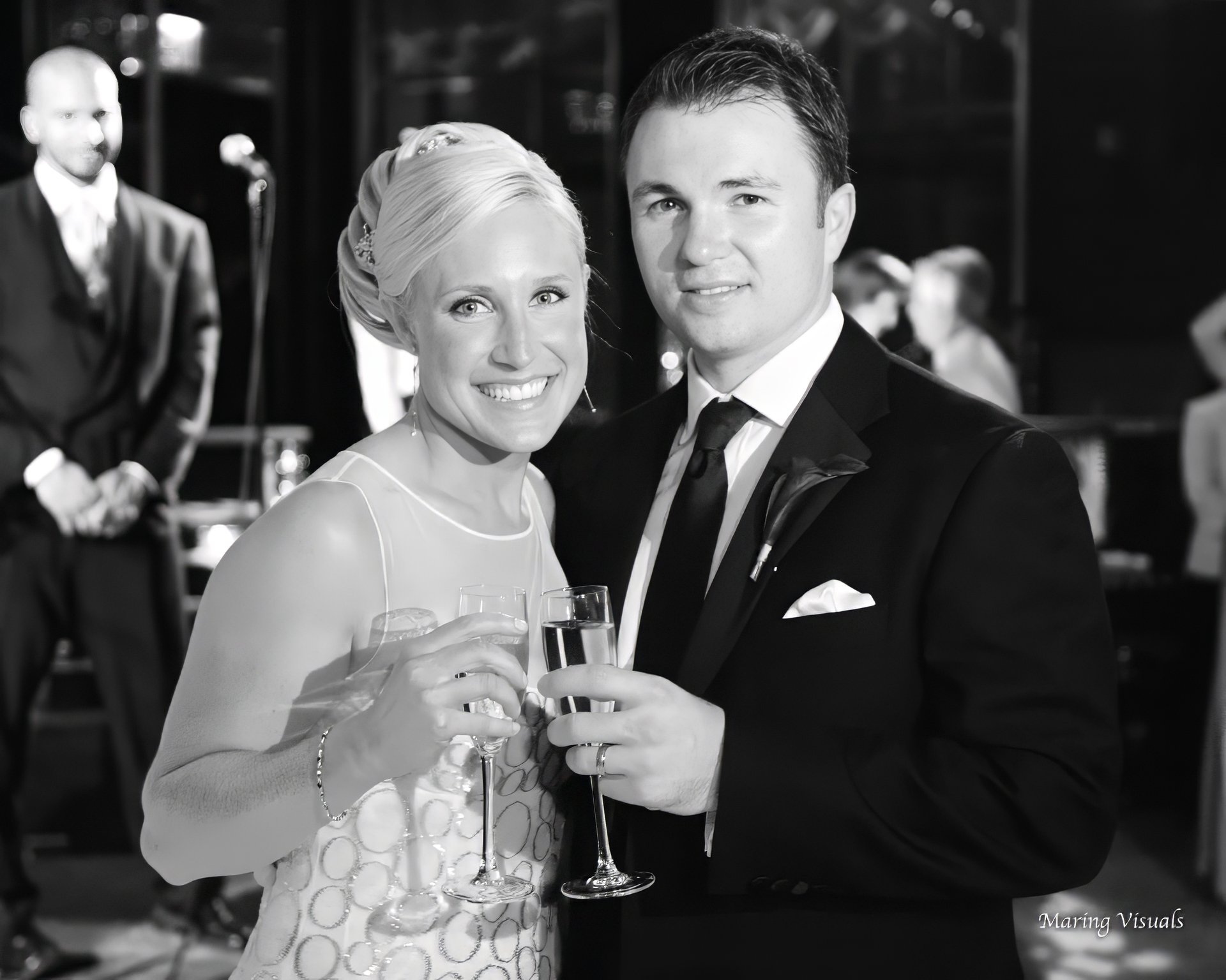 Candid Wedding Reception Moment at Rainbow Room NYC