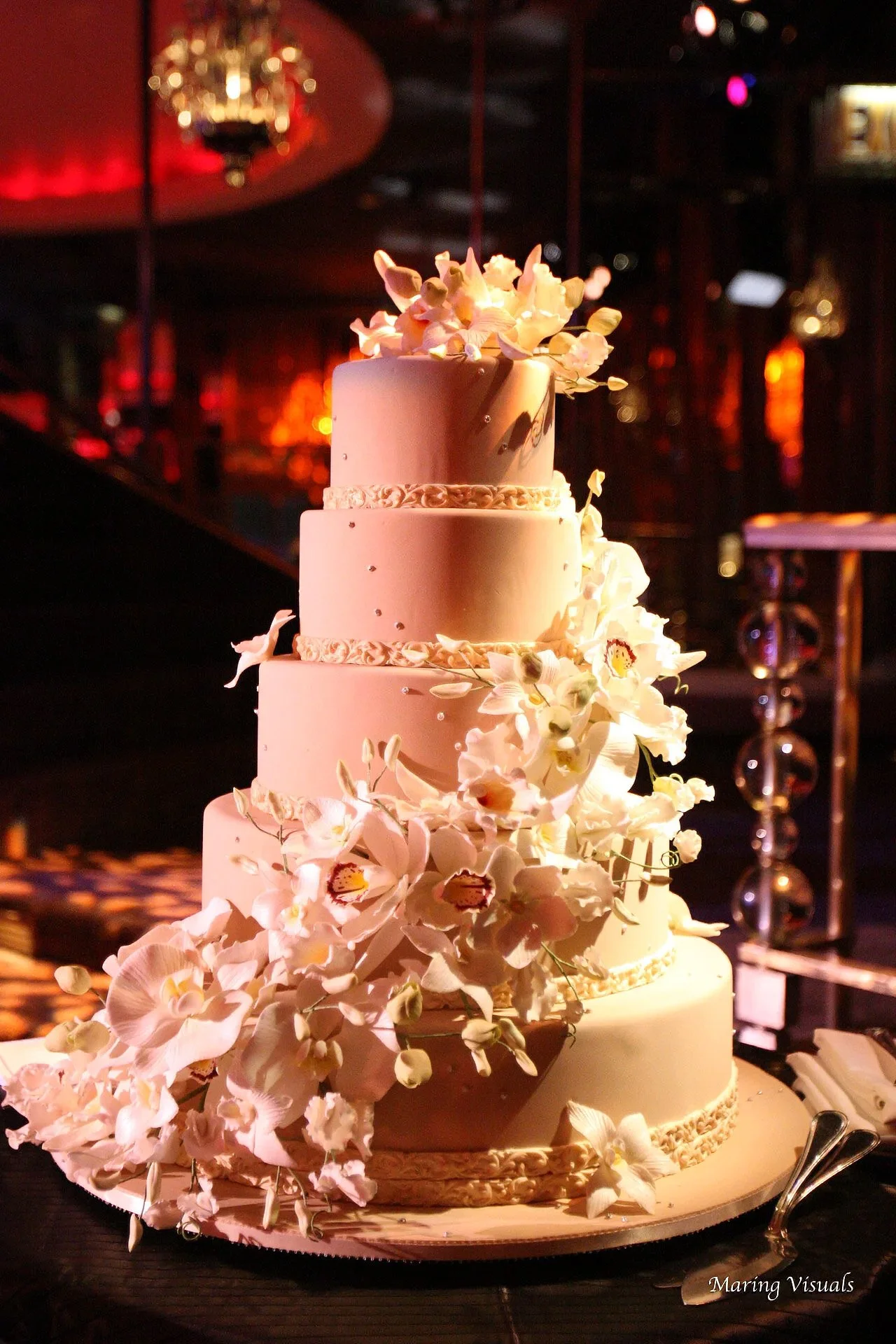 Wedding Cake Display at Rainbow Room NYC