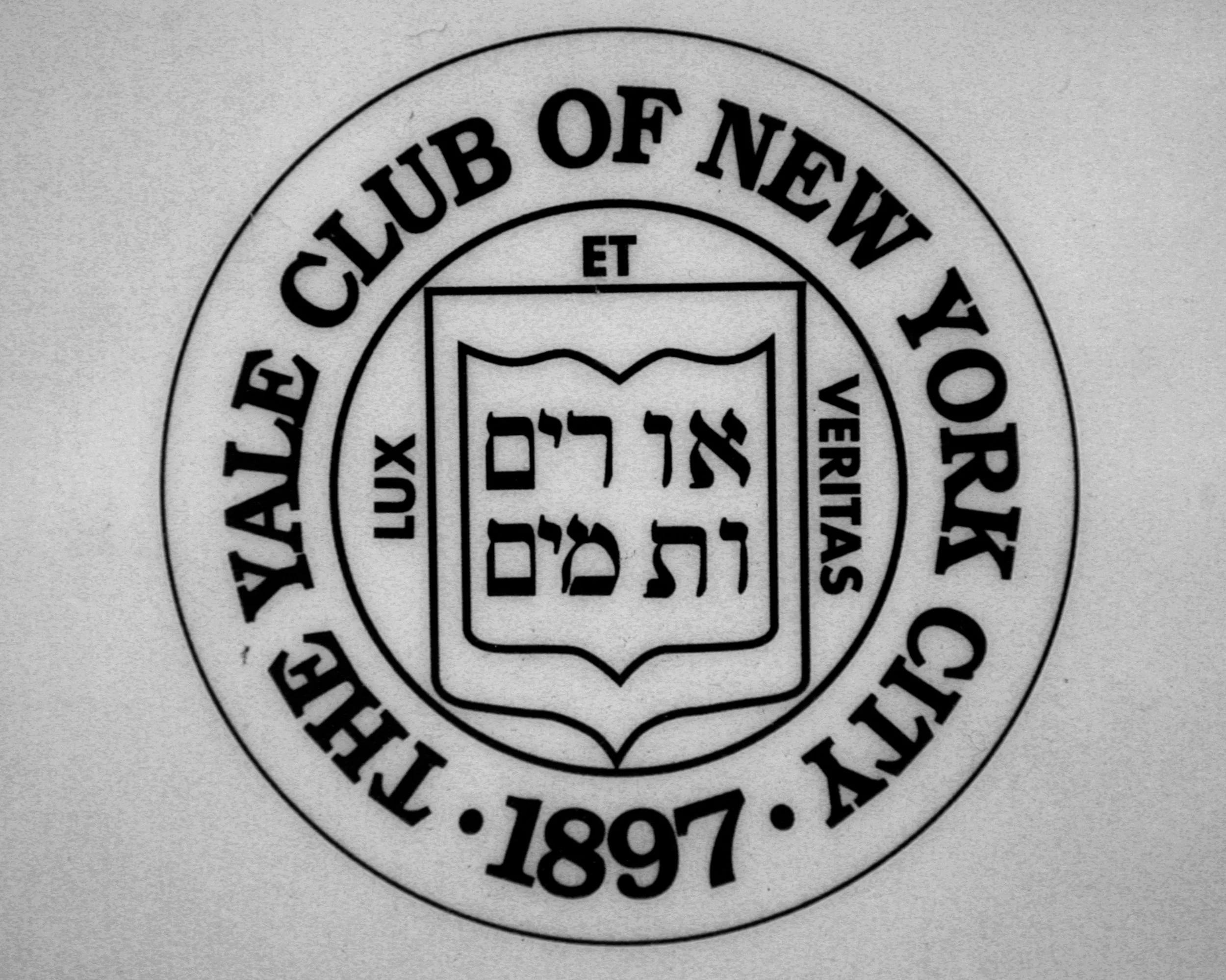 Yale Club NYC Historic Marble Entrance Sign