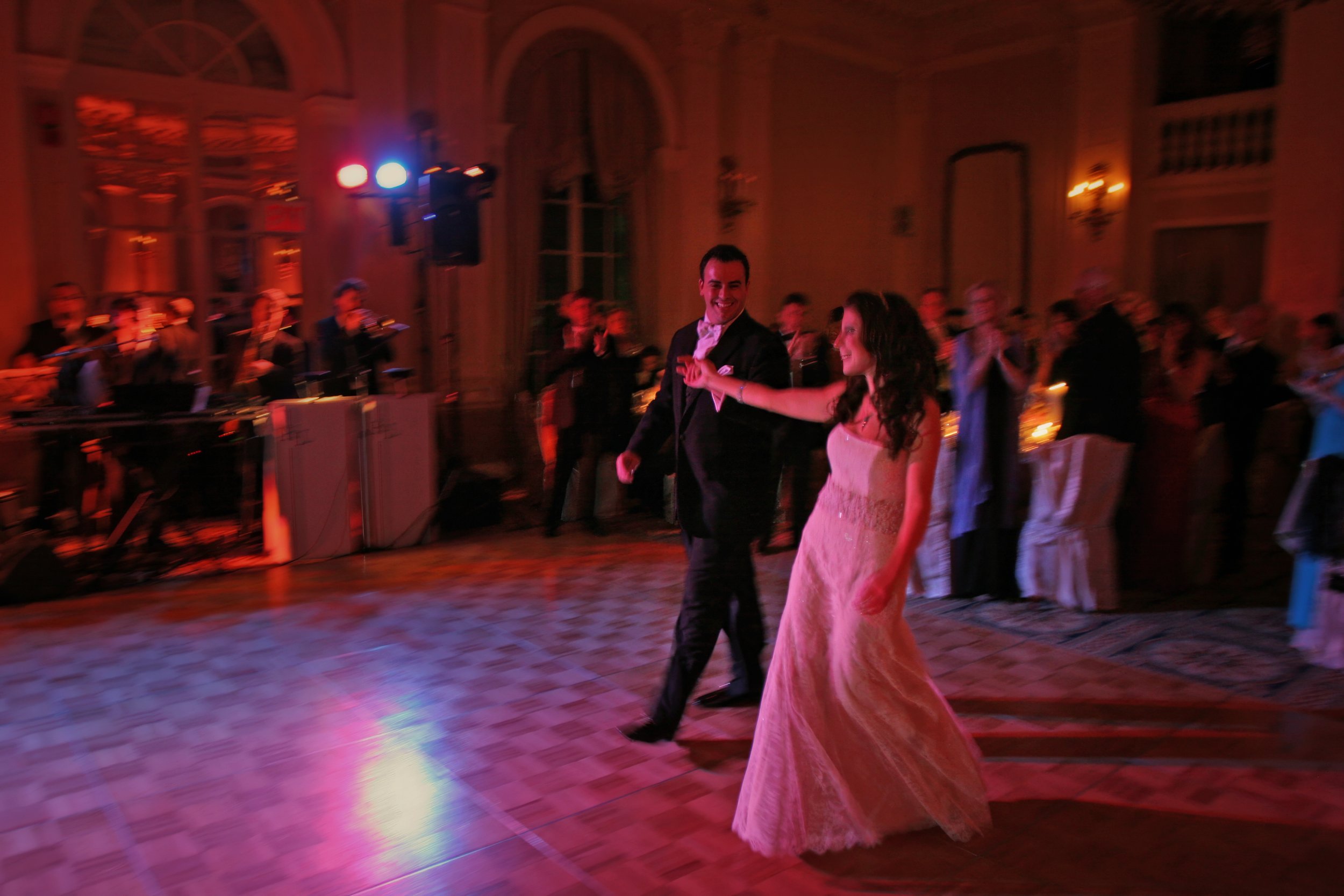 Bride and Groom Grand Entrance at Yale Club NYC Reception