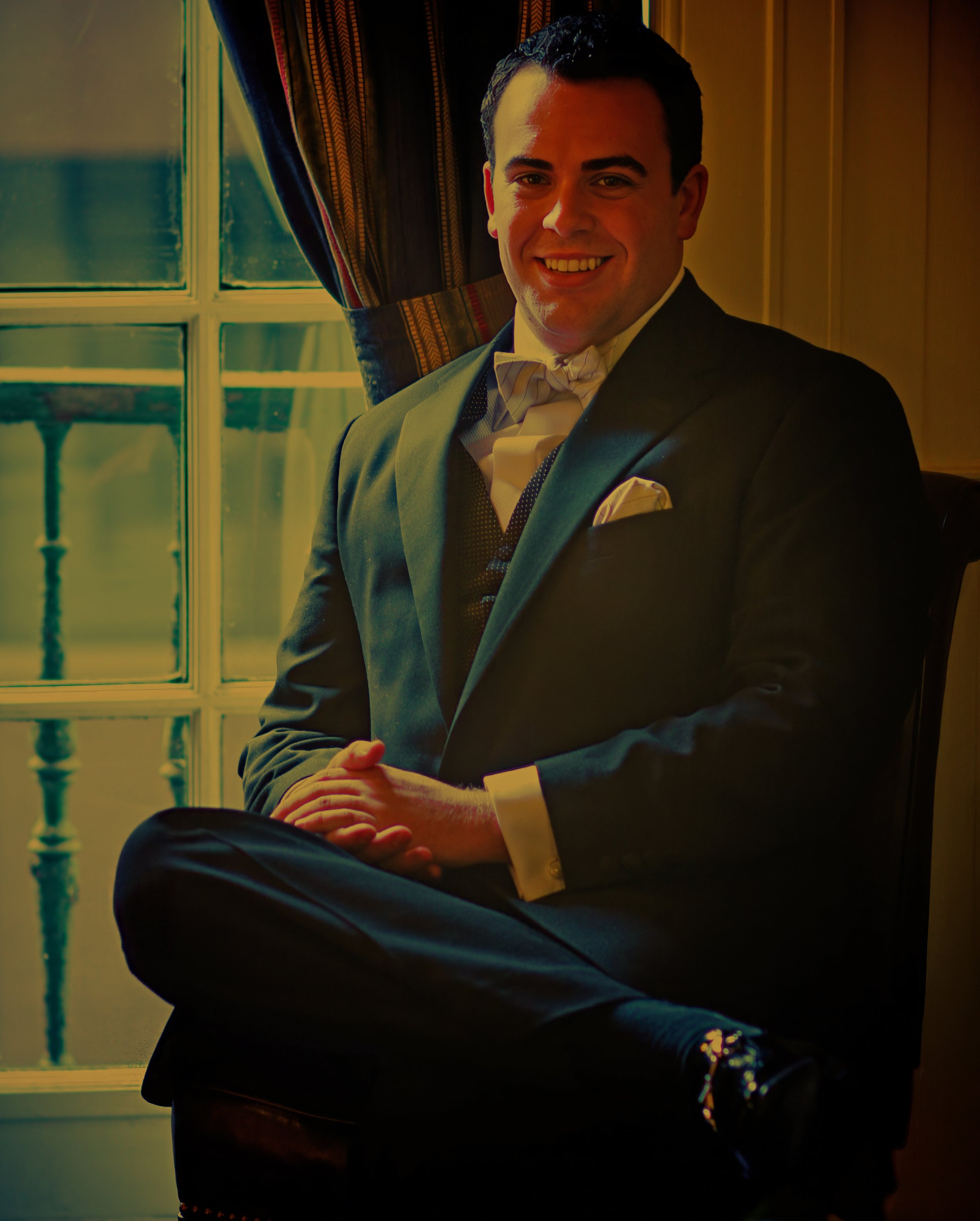 Groom Portrait at Yale Club NYC Wedding Venue