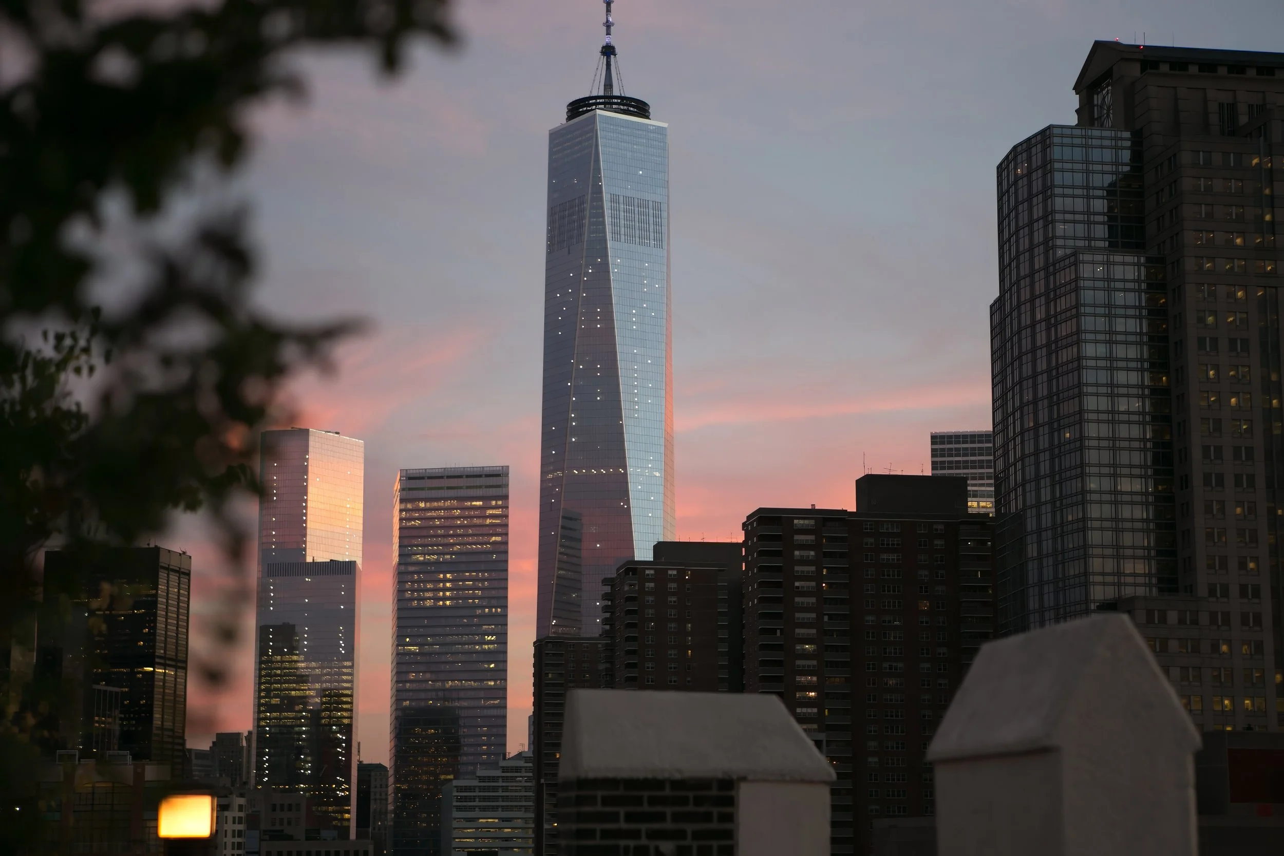 World Trade Center View from Tribeca Rooftop Wedding Venue