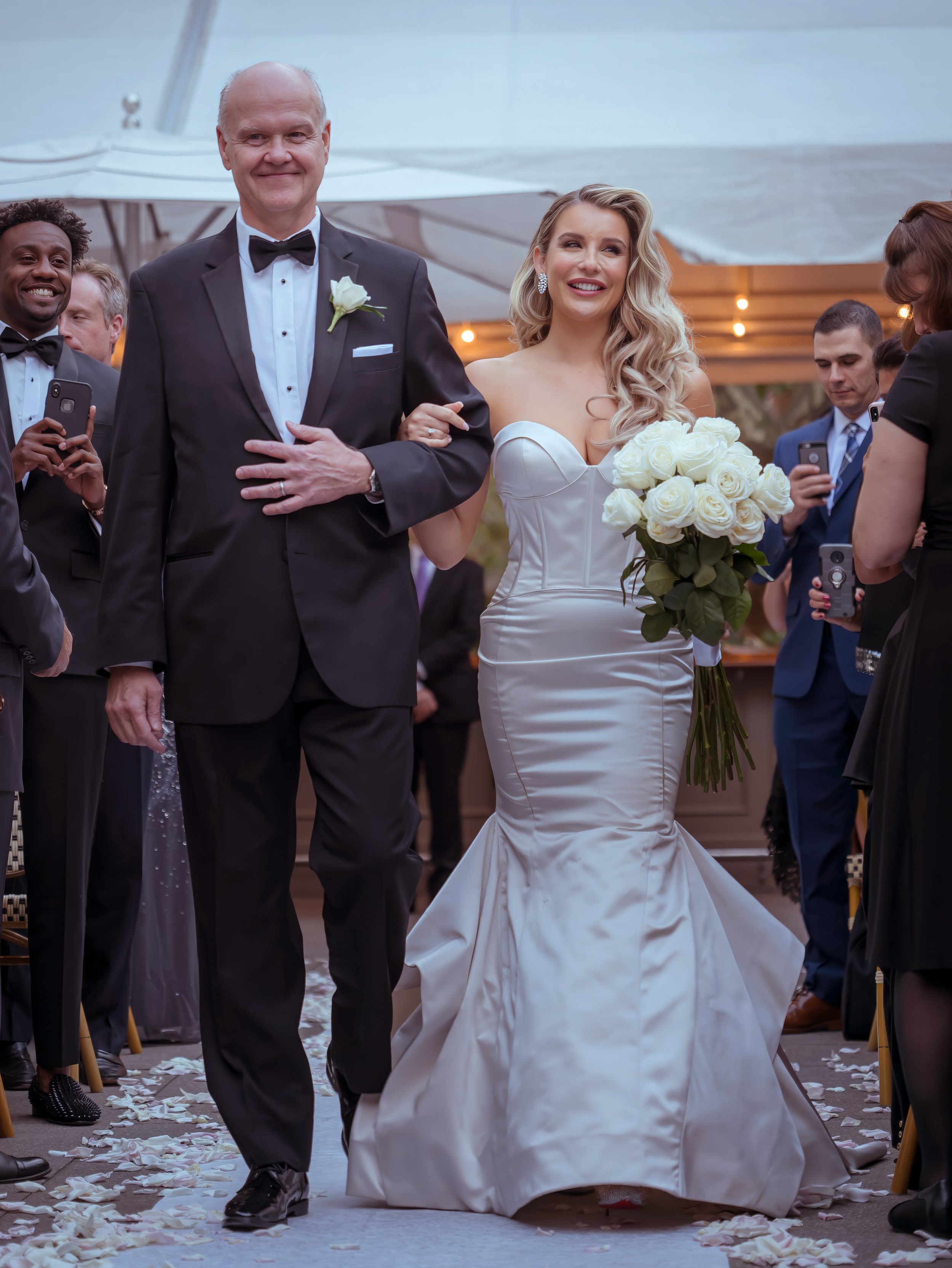 Father of the Bride Escort on Bryant Park Grill Terrace Ceremony NYC
