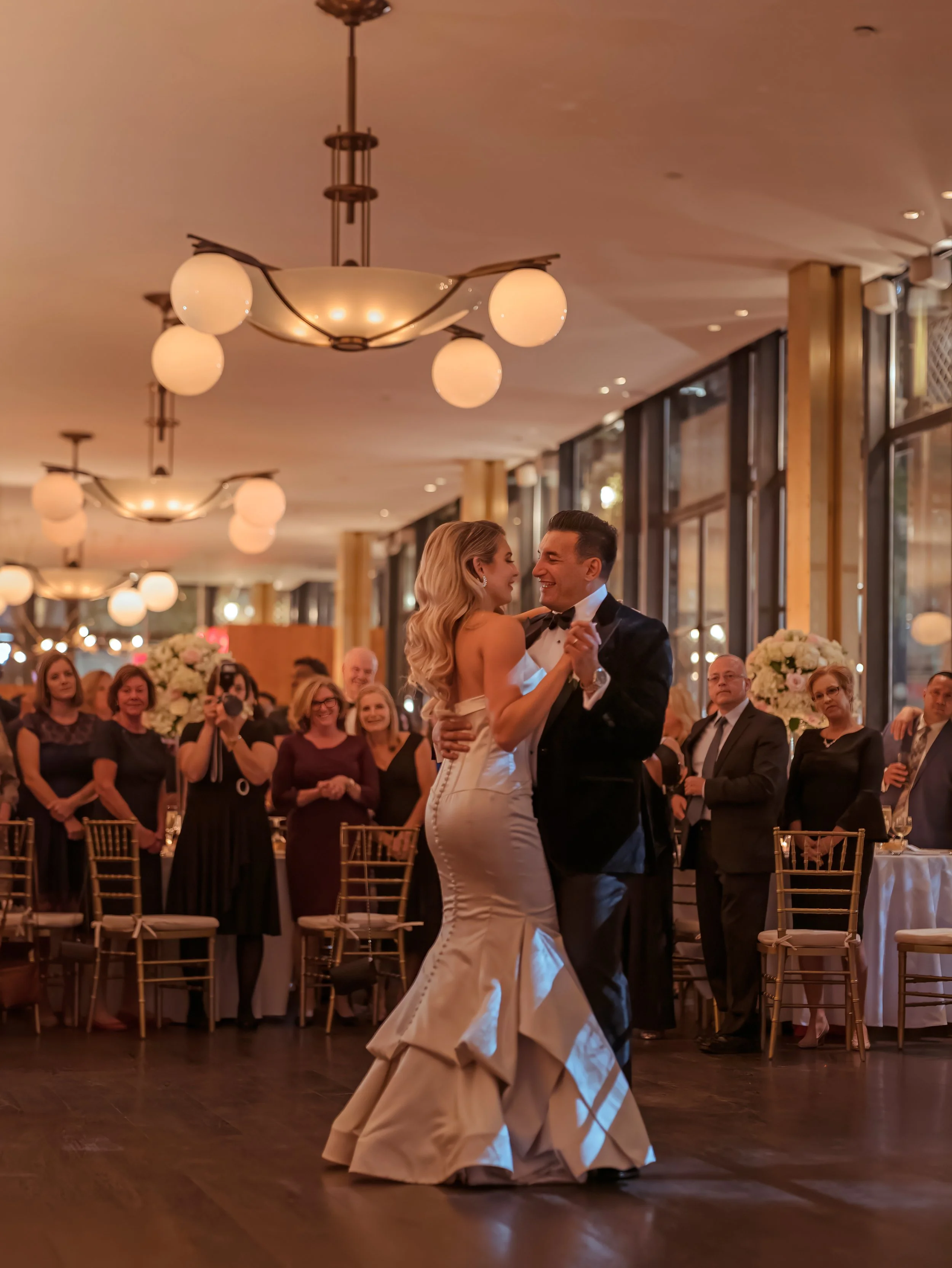 First Dance in Bryant Park Grill Ballroom Midtown Manhattan Wedding