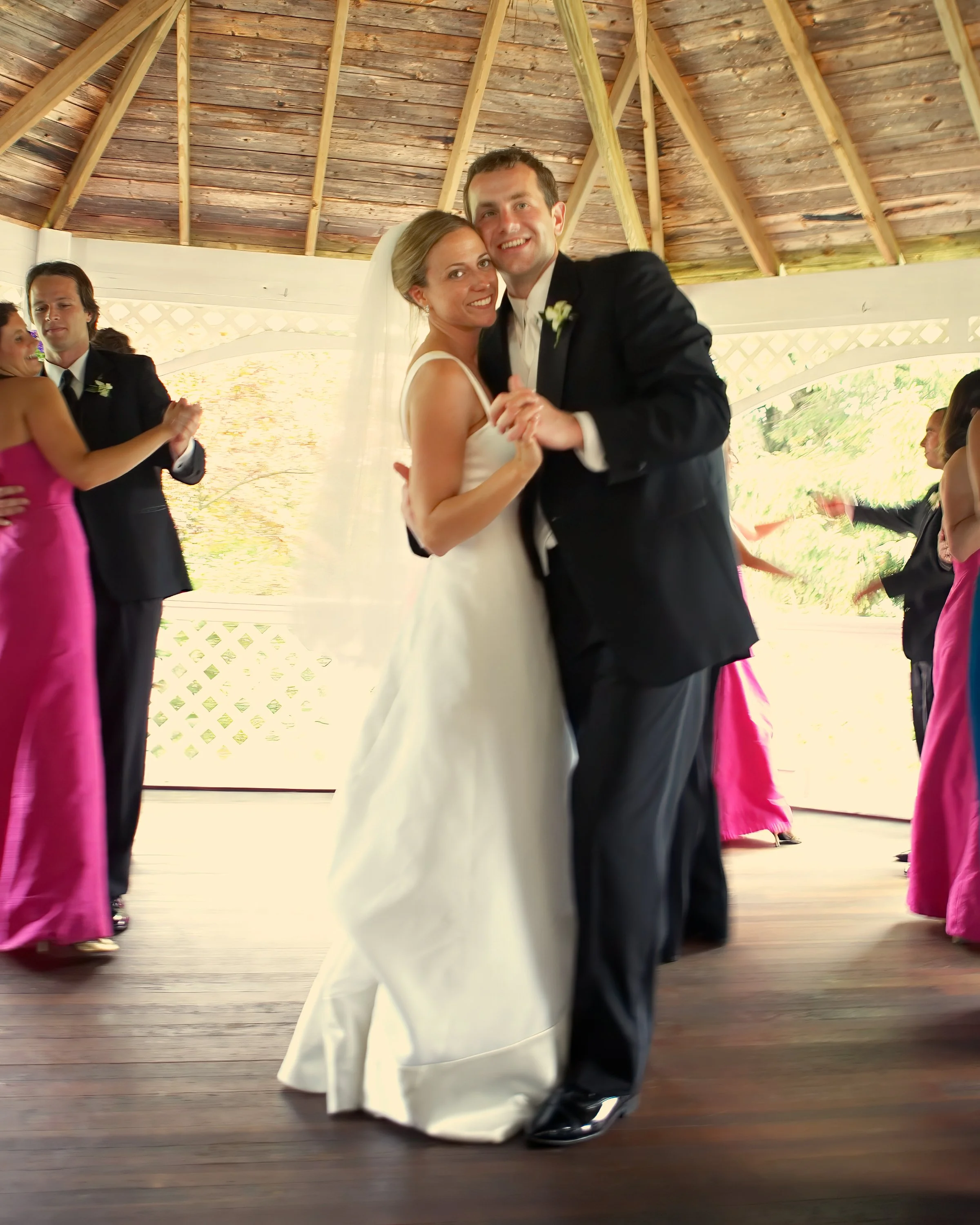 First Dance at Inn at Mystic Gazebo Wedding Reception