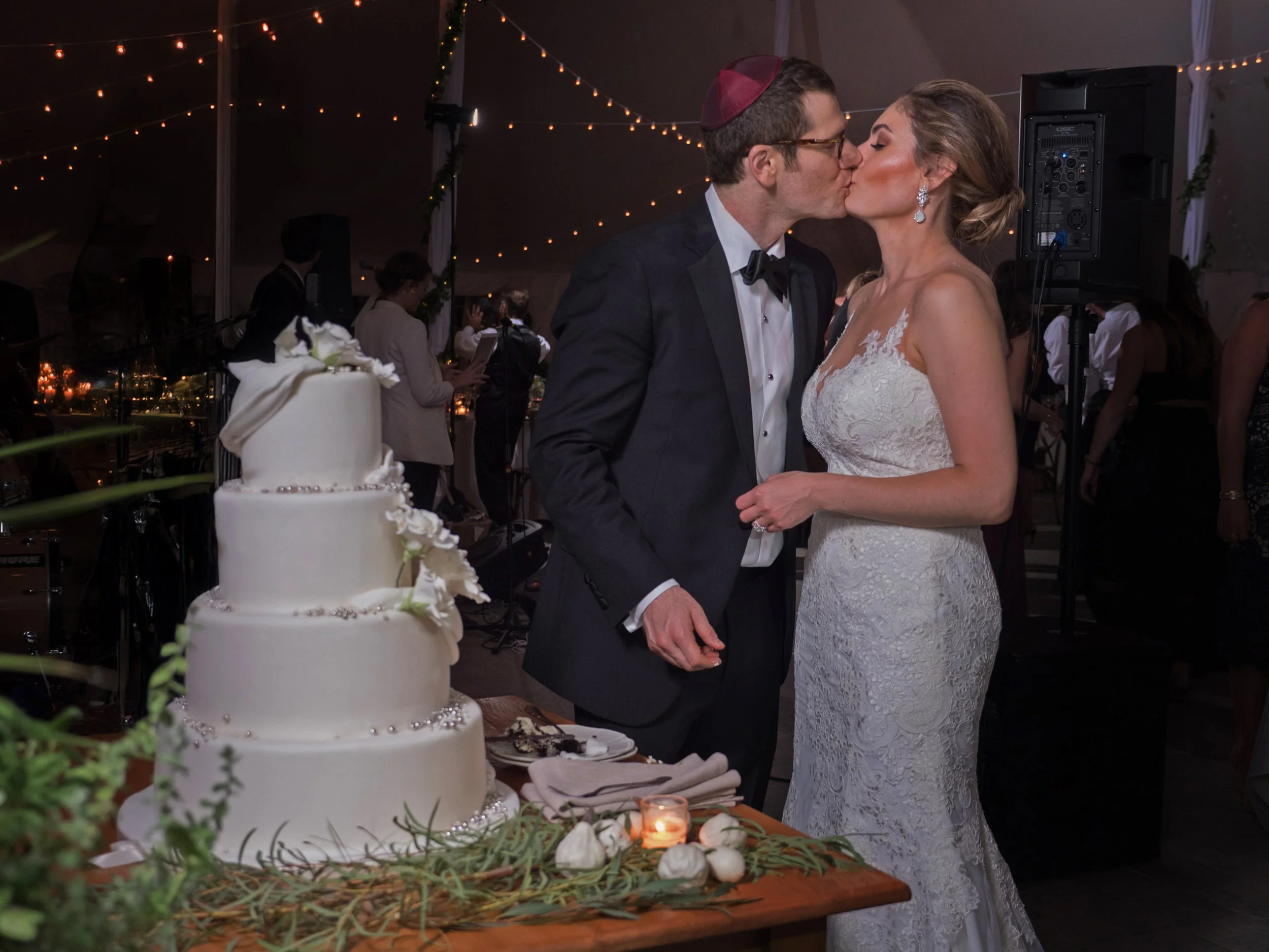 Wedding Cake Cutting at Lion Rock Farm