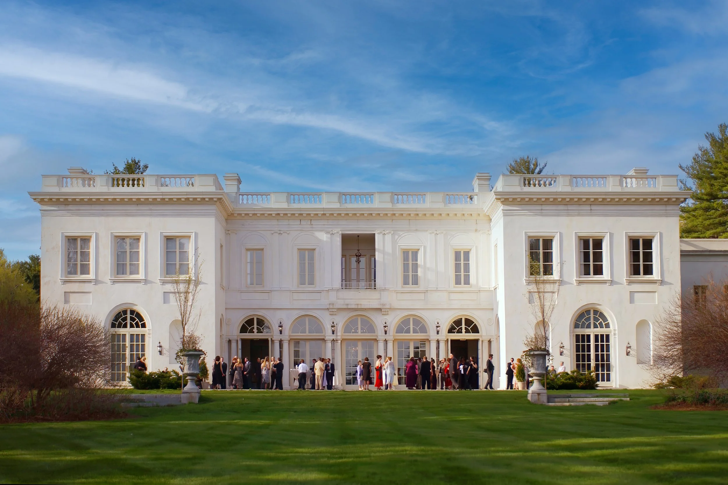 Cocktail Hour – Back Facade at Wadsworth Mansion