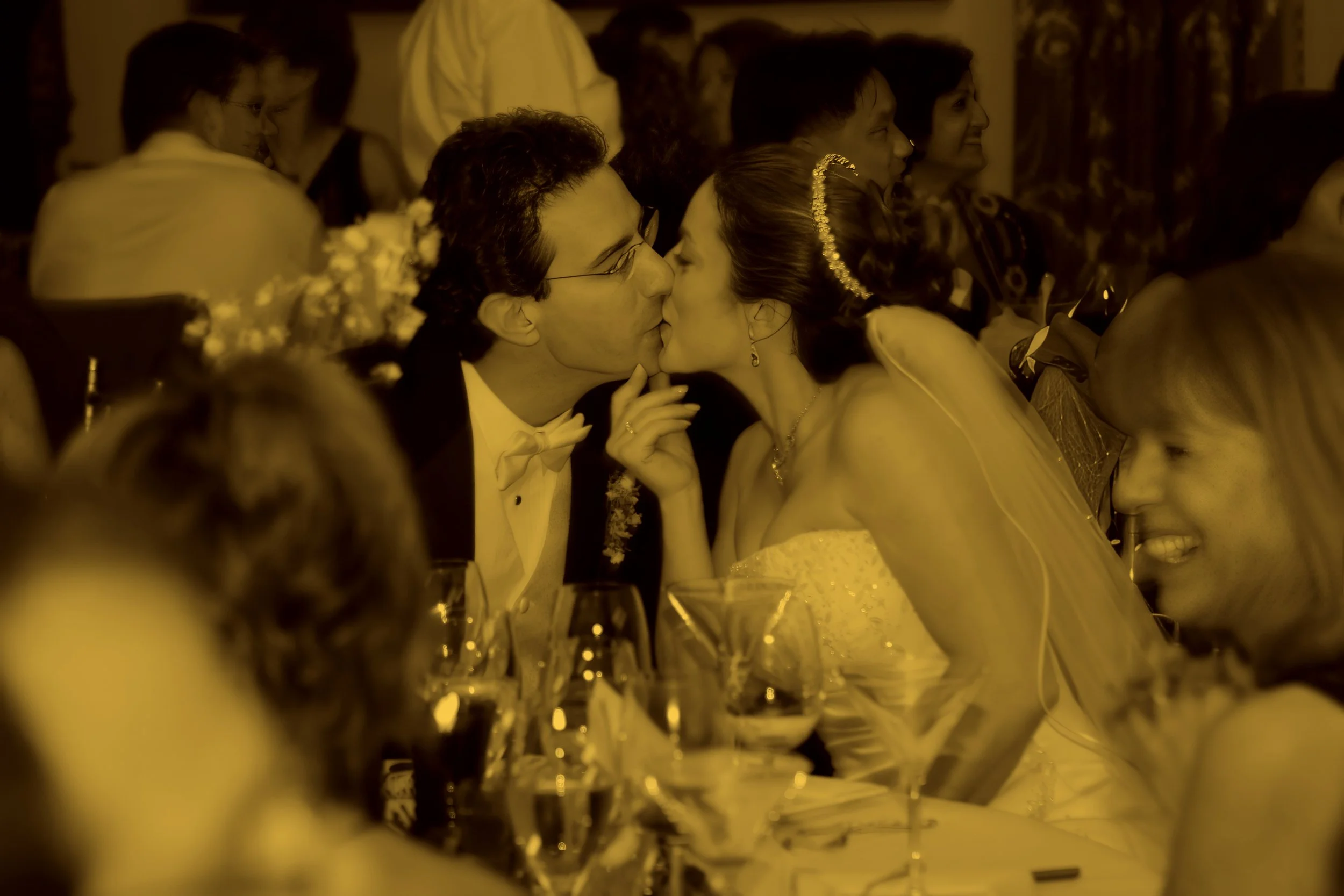 Reception Kiss – Wadsworth Mansion Dinner Moment