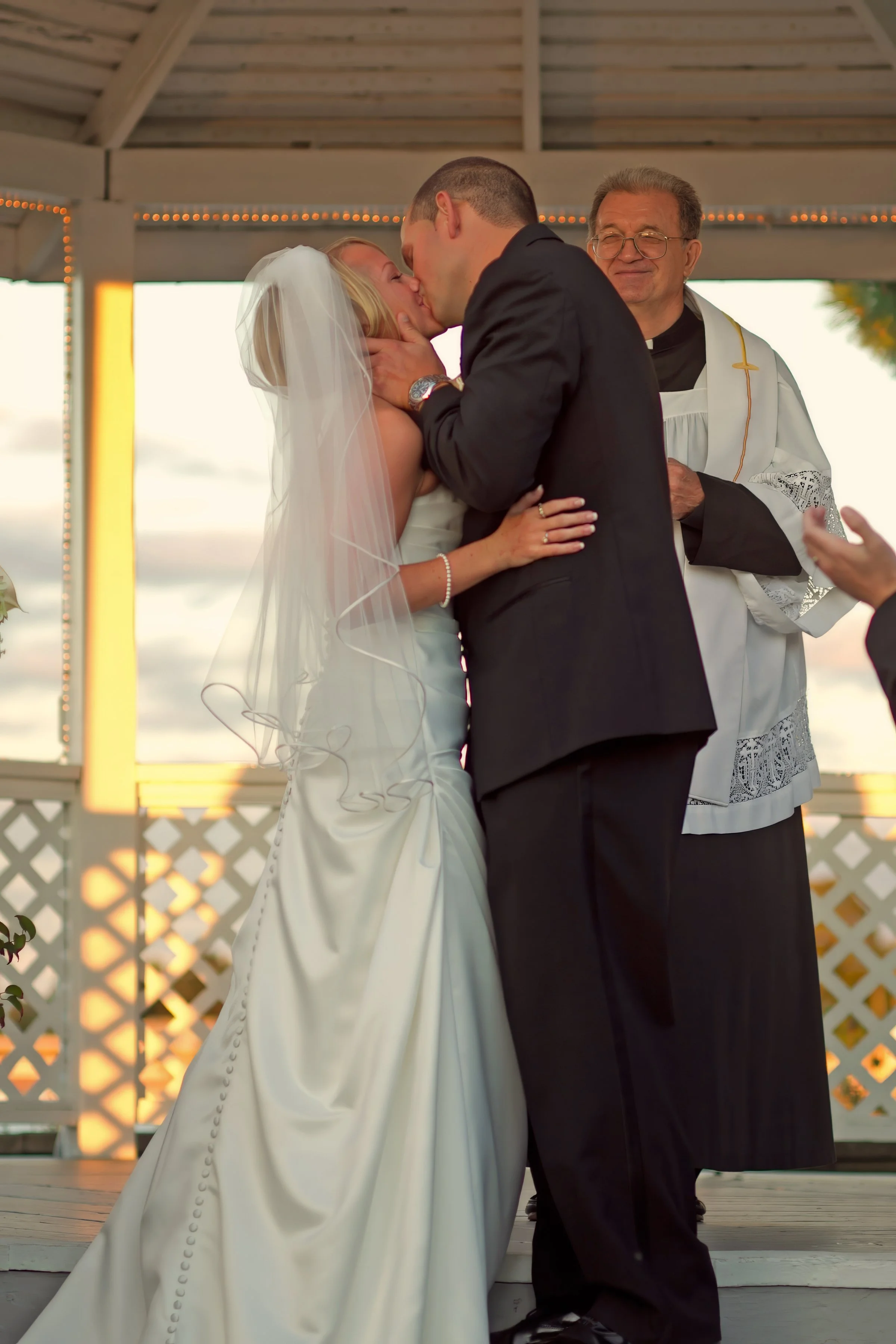 First Kiss Wedding Ceremony at Amarante’s Sea Cliff