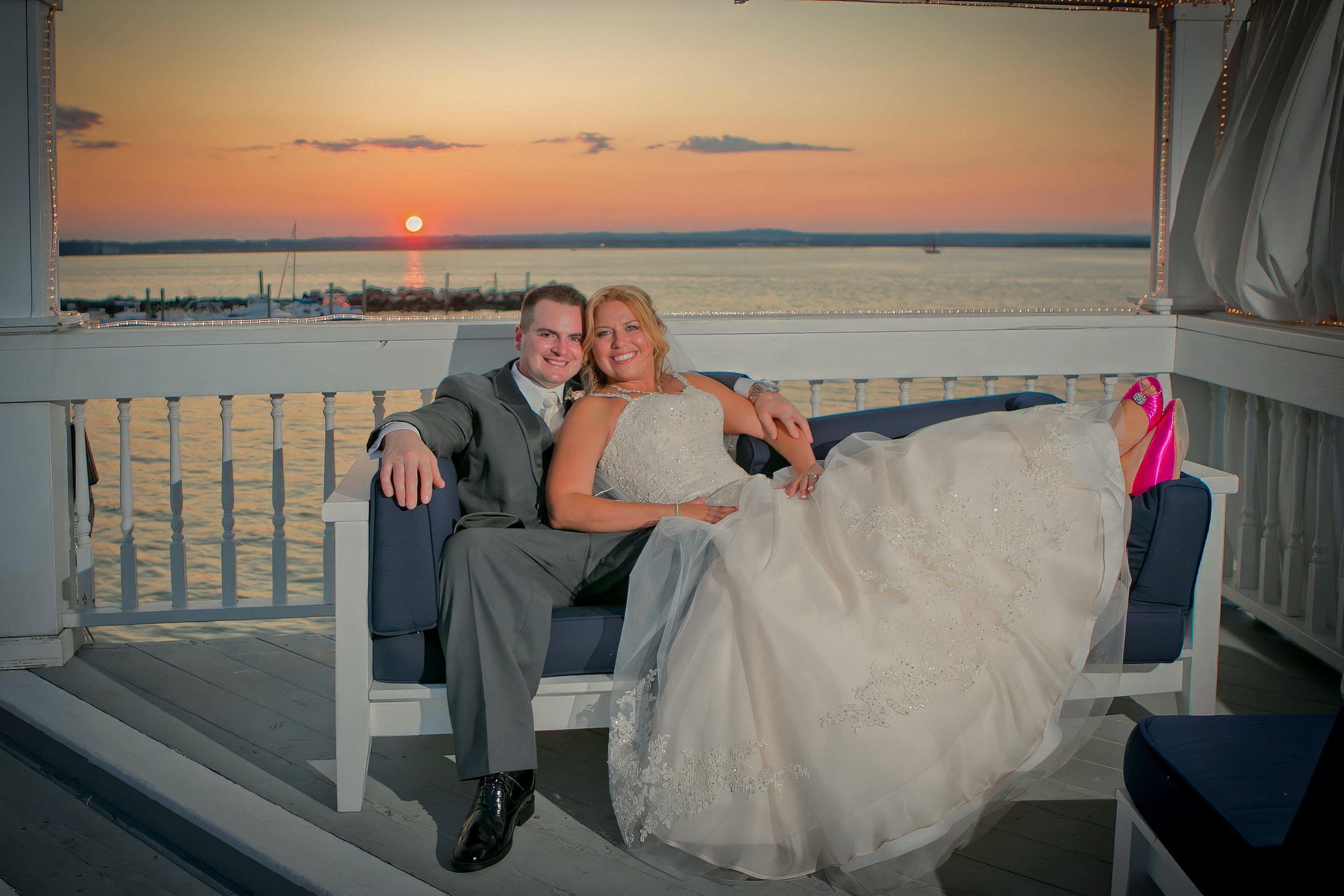 Sunset Portrait on the Deck at Amarante’s Sea Cliff
