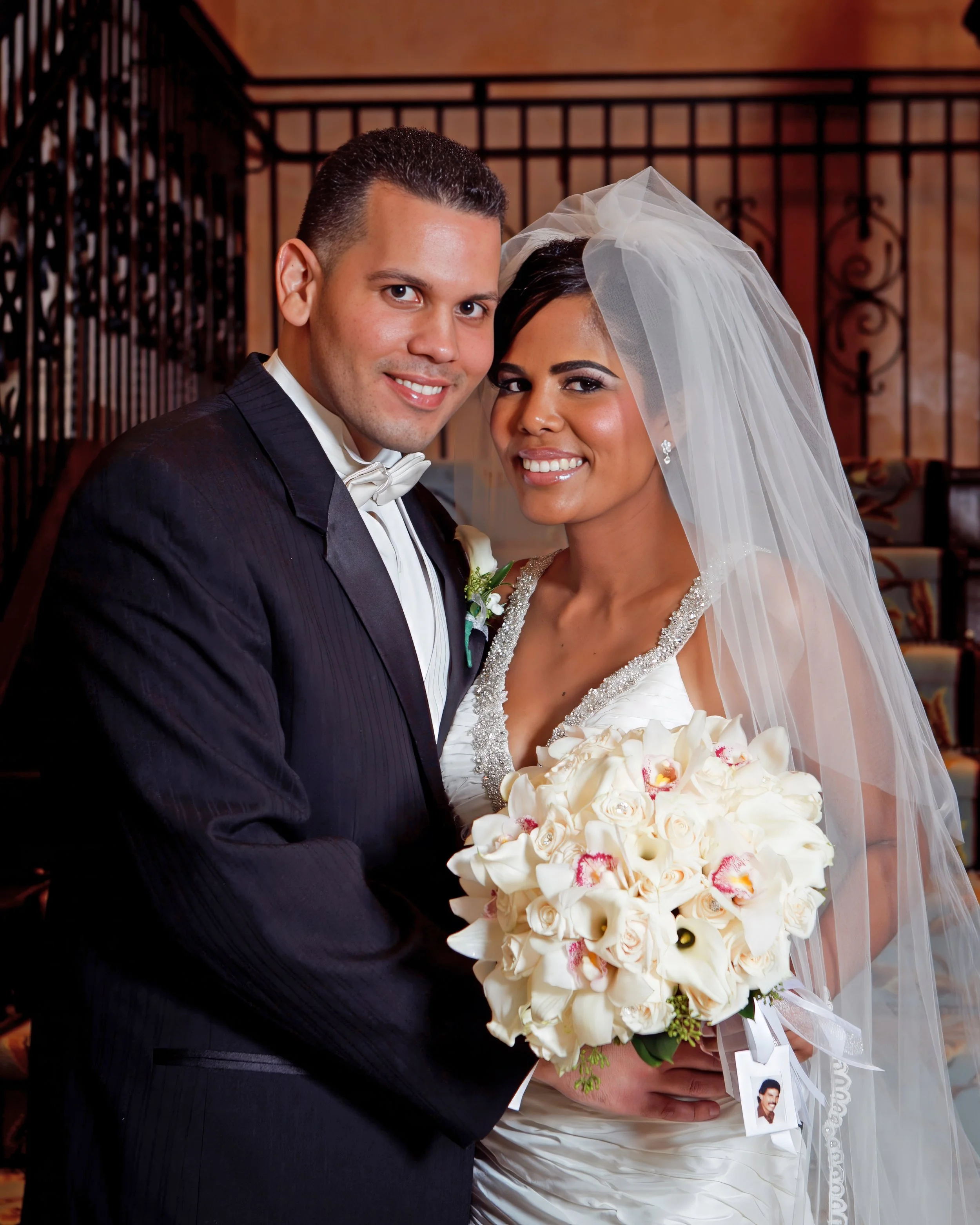 Classic Bride and Groom Portrait at Delamar Greenwich Harbor