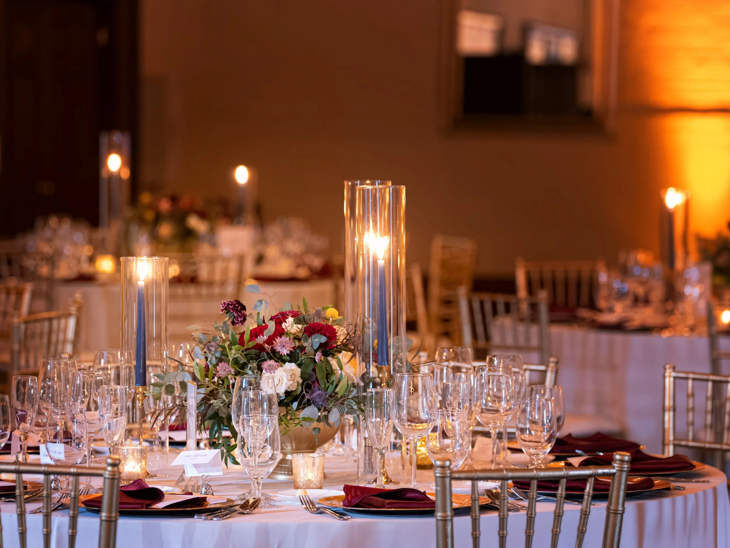 Savannah Station Wedding Reception Ballroom Décor 