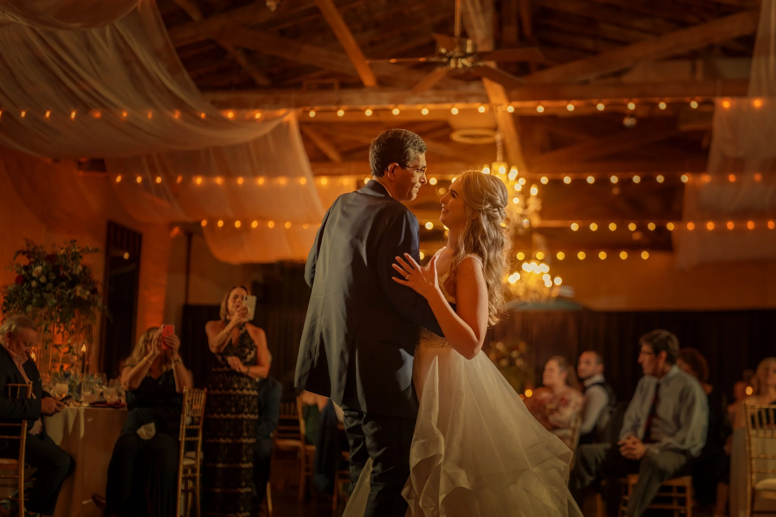 Bride and Father First Dance at Savannah Station