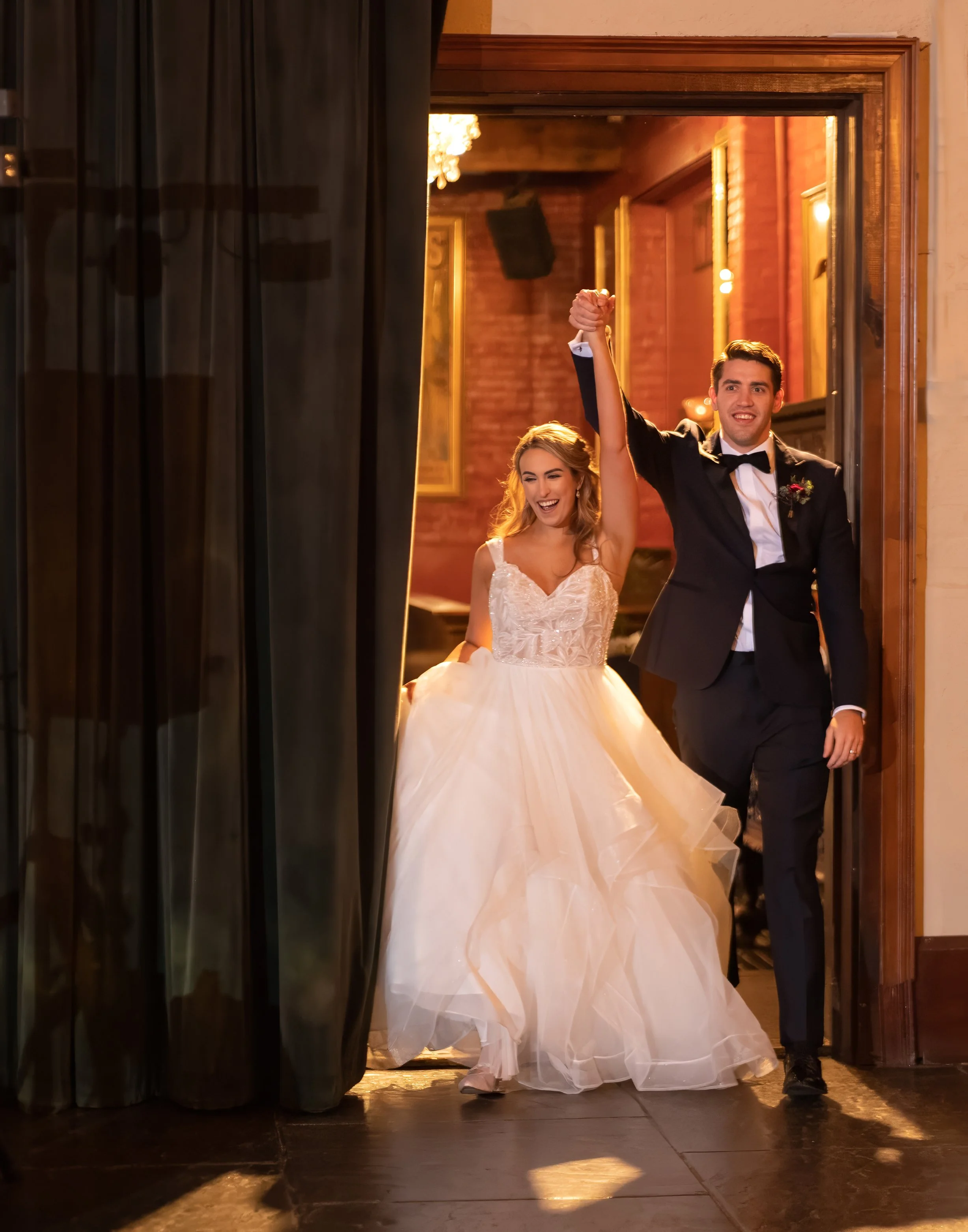Grand Entrance to Savannah Station Wedding Reception