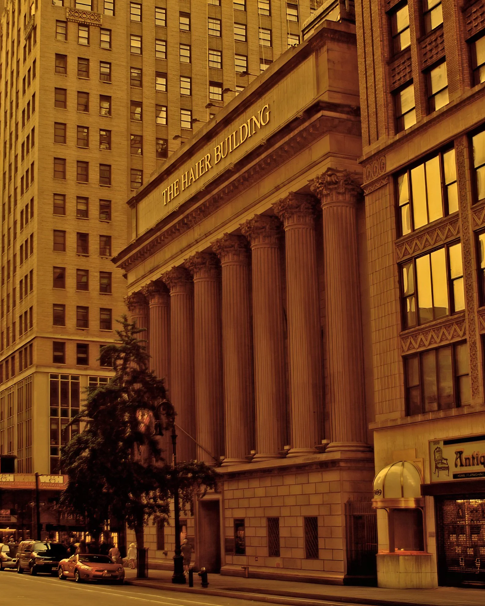 Fine art photograph of the historic Haier Building exterior in Midtown Manhattan, New York City.
