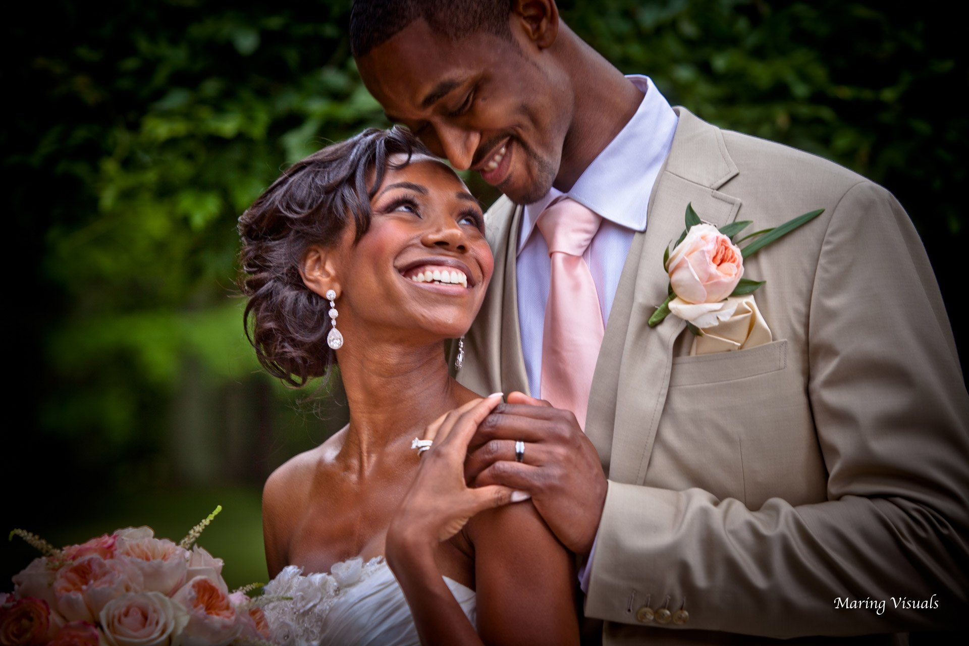 Saint Clements grounds are ideal for romantic wedding photographs
