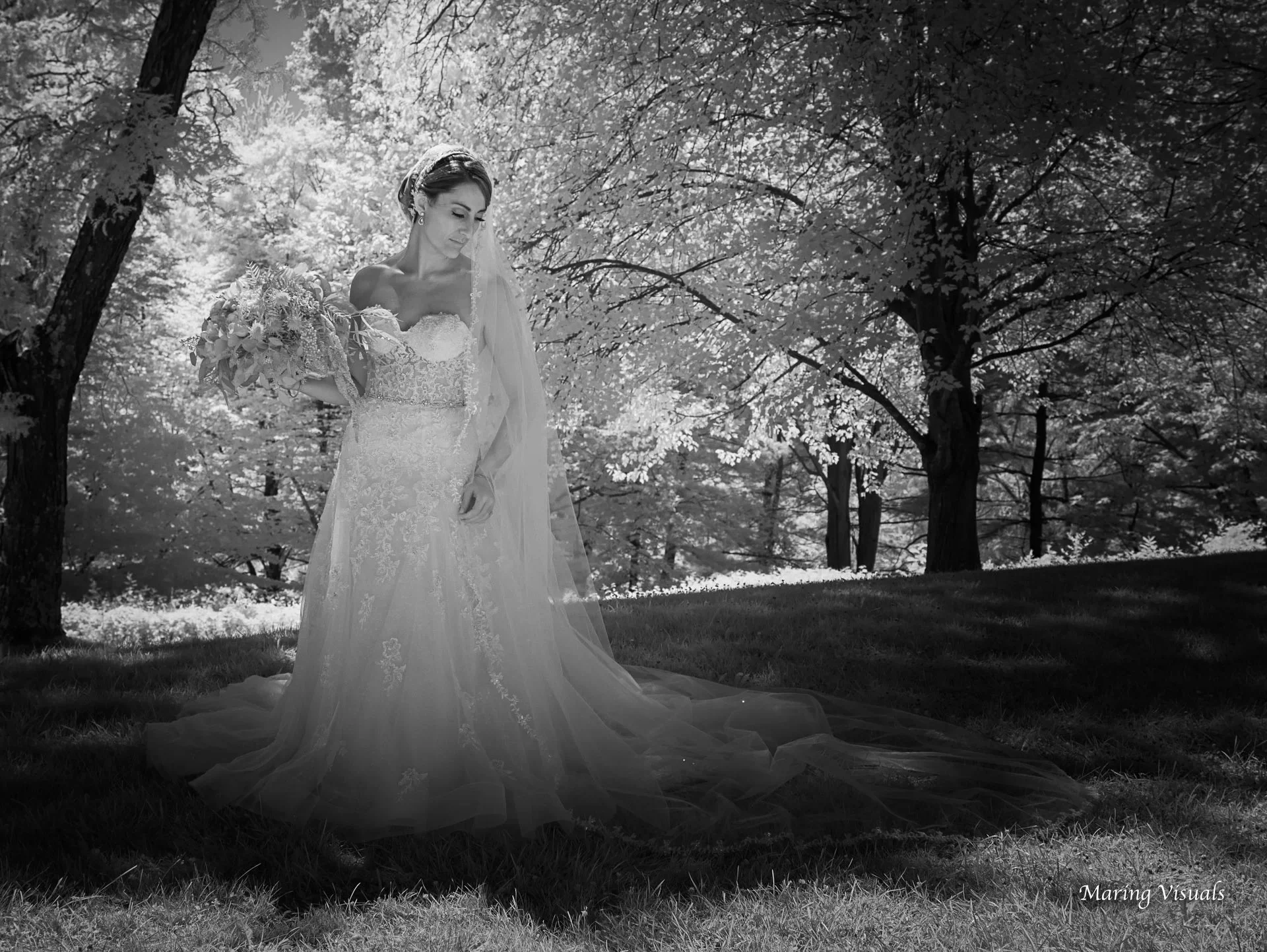 Bridal Portrait at Whispering Lakes Norwalk, CT
