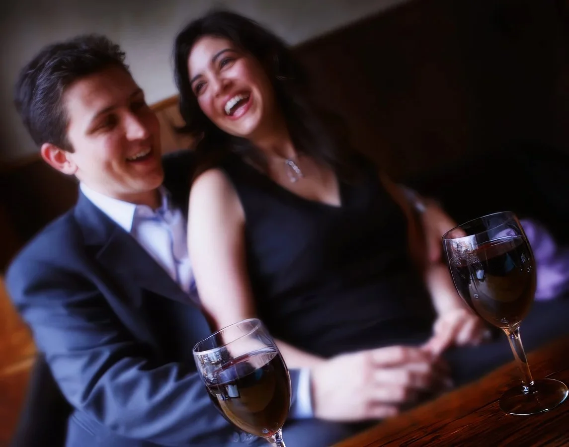 Engagement Photographers Montreal Couple in a Pub
